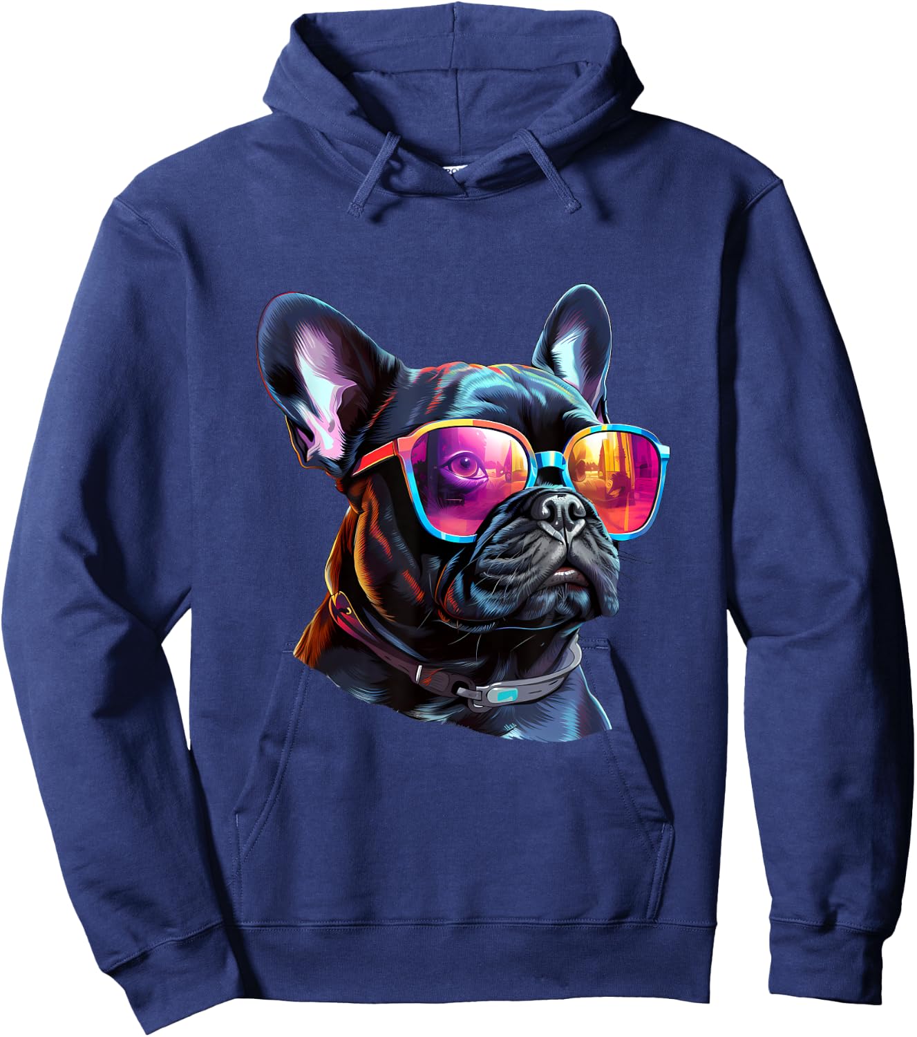 French_Bulldog Sulldog.pnglasses Women Kids Hoodie - Hoodie | Navy