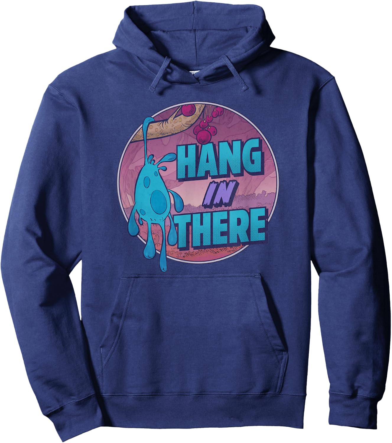 Disney Strange World Splat Hang In There Badge Hoodie - Hoodie | Navy