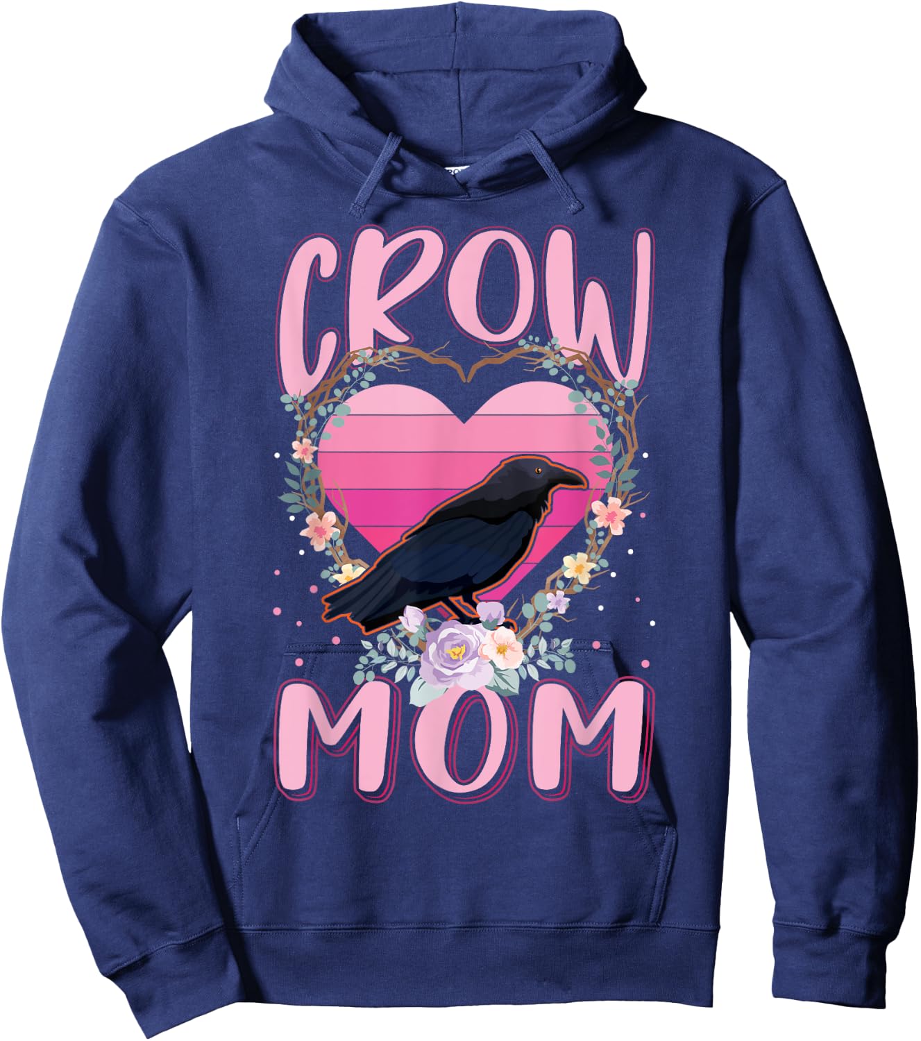 Raven Mom Crow Hoodie - Hoodie | Navy