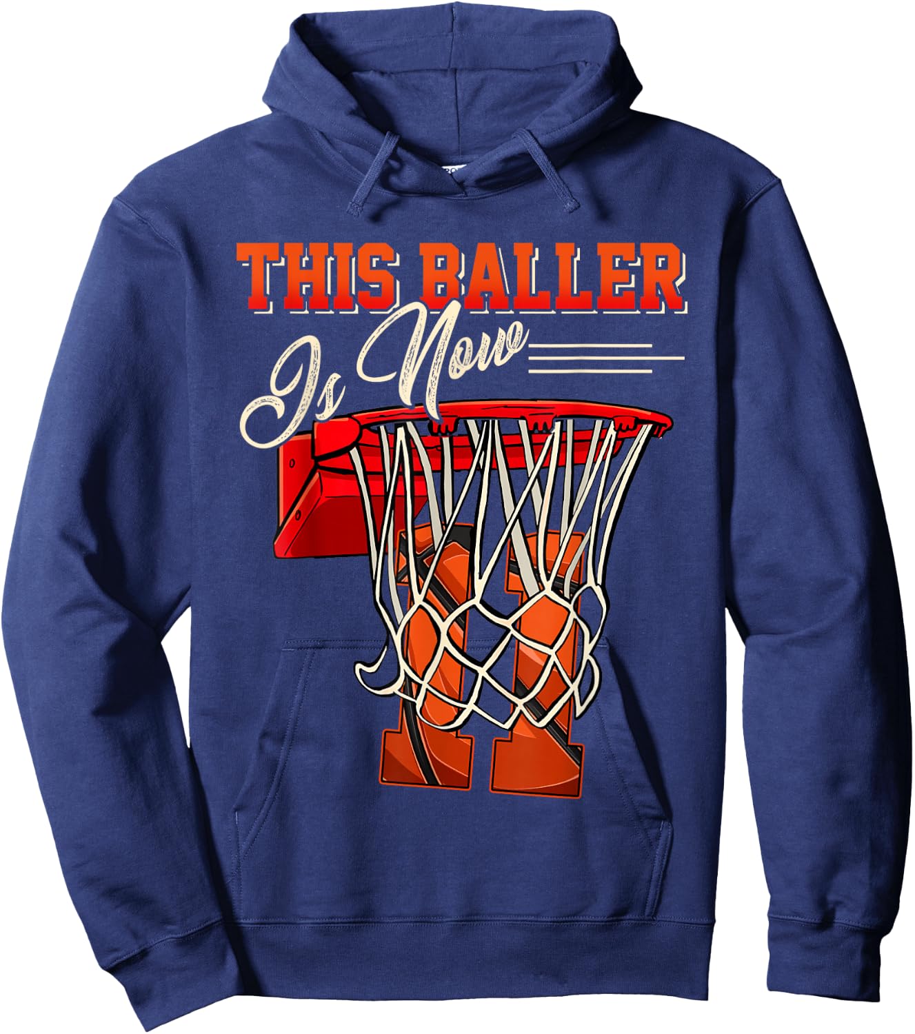 11th Birthday Shirt for Boy Basketball 11 Years Old Kid Gift Hoodie - Hoodie | Navy