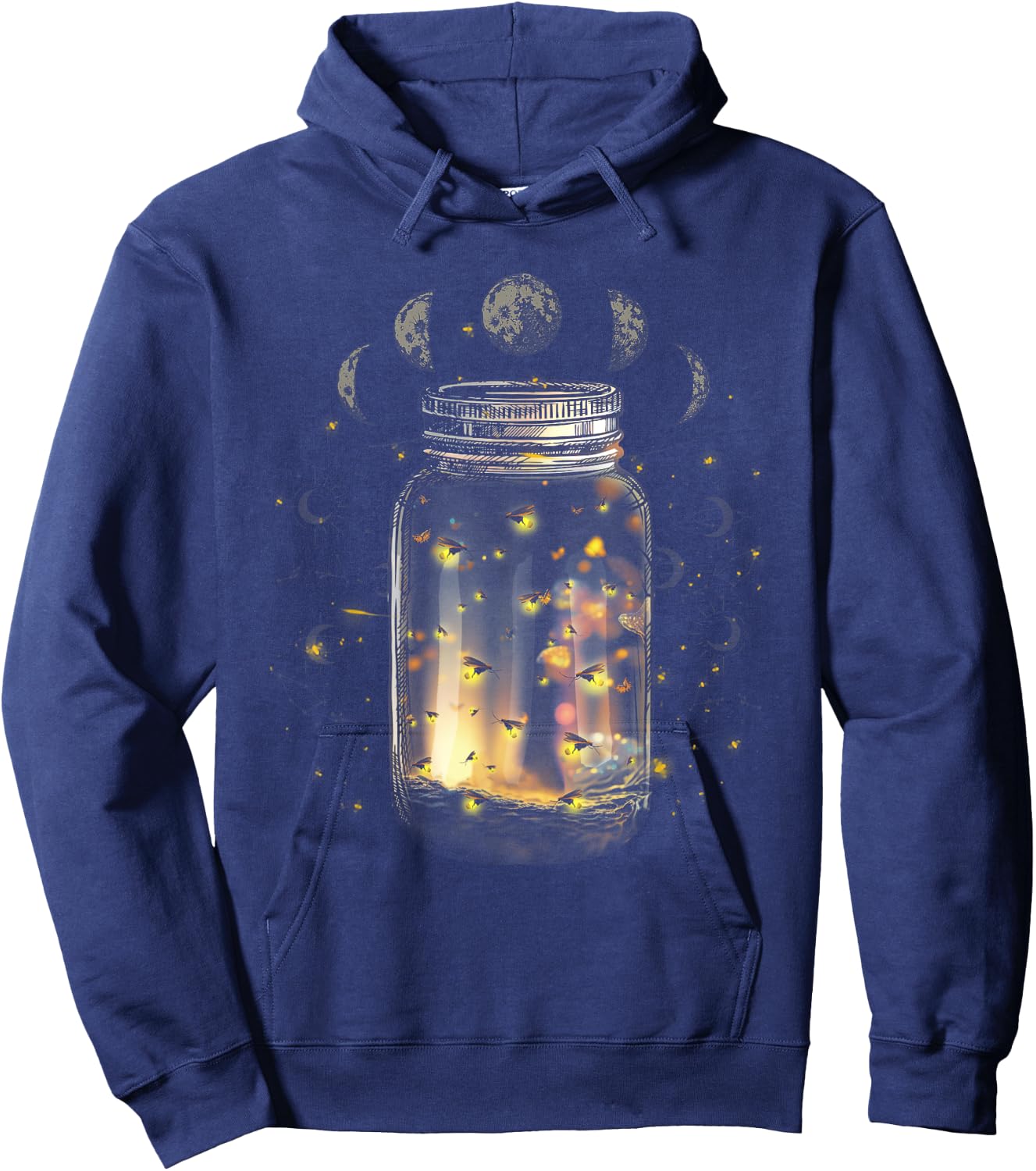Fireflies Bugs In Jar Firefly Lightning Insects Of Biology Hoodie - Hoodie | Navy