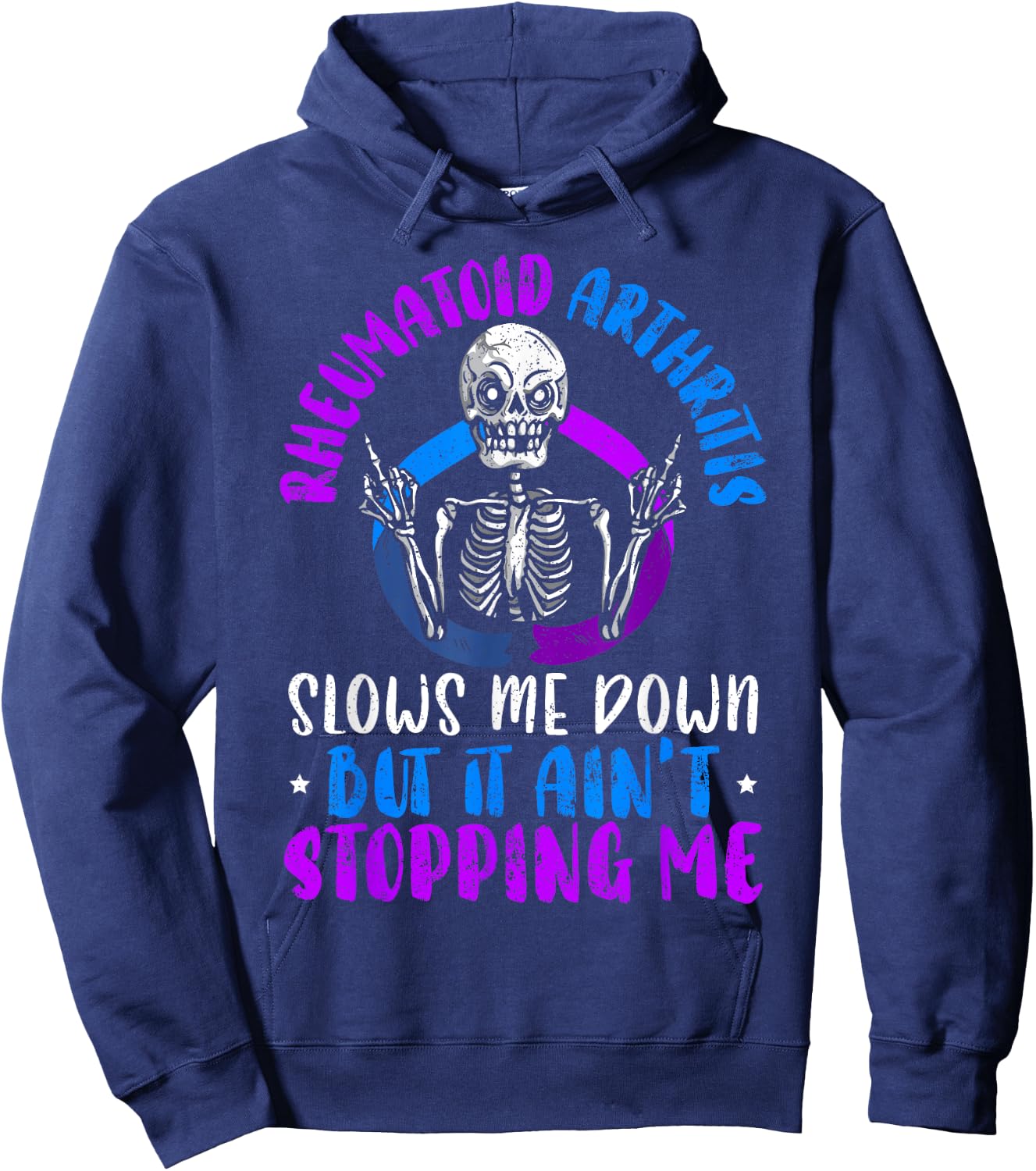 Rheumatoid Arthritis Warrior Autoimmune Disorder Hoodie - Hoodie | Navy