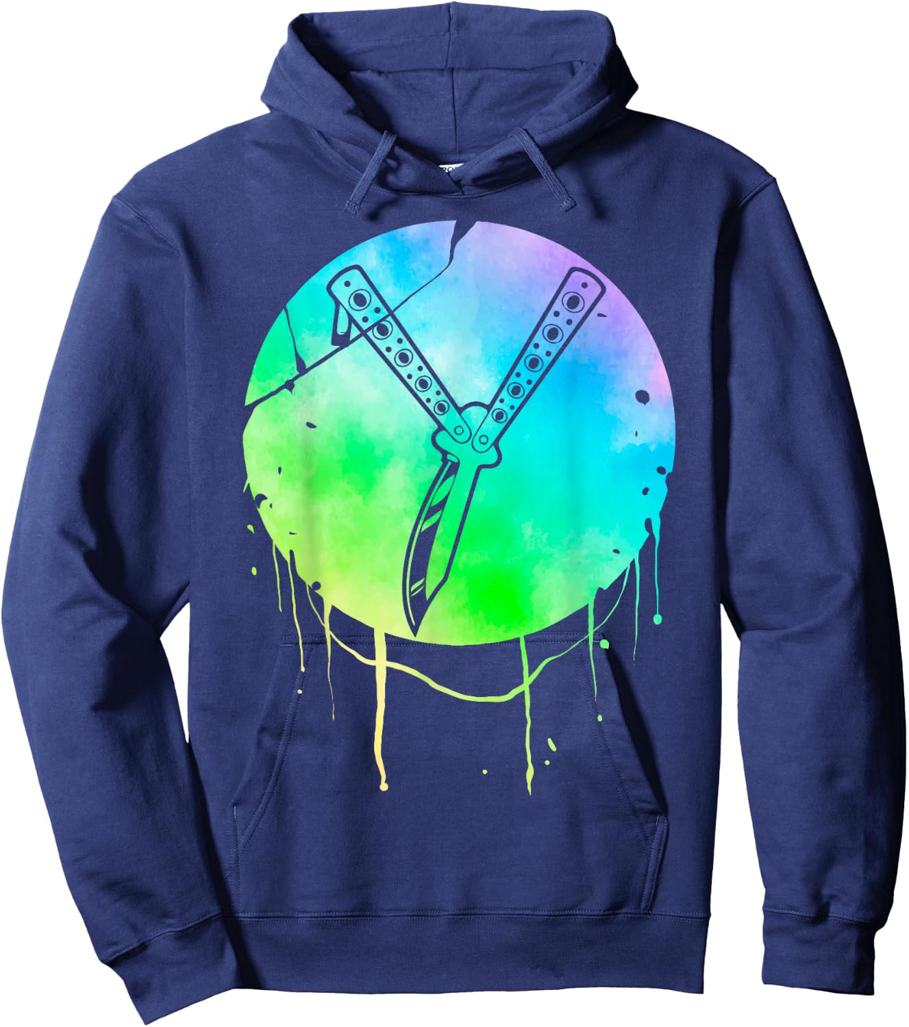 Butterfly Knife Balisong Quote Hoodie - Hoodie | Navy