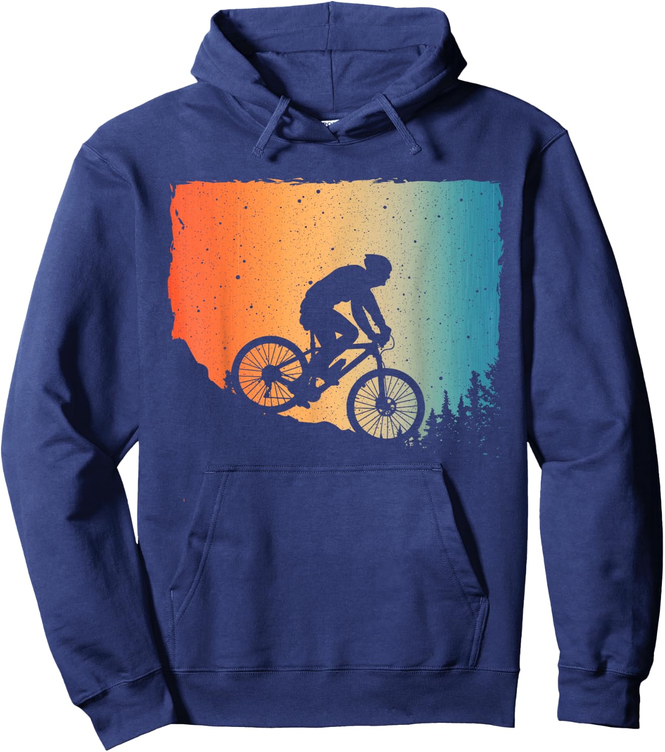Funny Mountain Biking Design Women Mountain Bike Hoodie - Hoodie | Navy