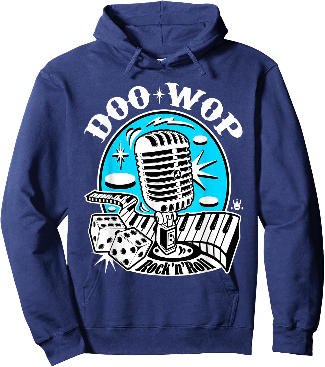 50s Sock Hop Costume Retro 1950s Rockabilly Party Doo Wop Hoodie - Hoodie | Navy