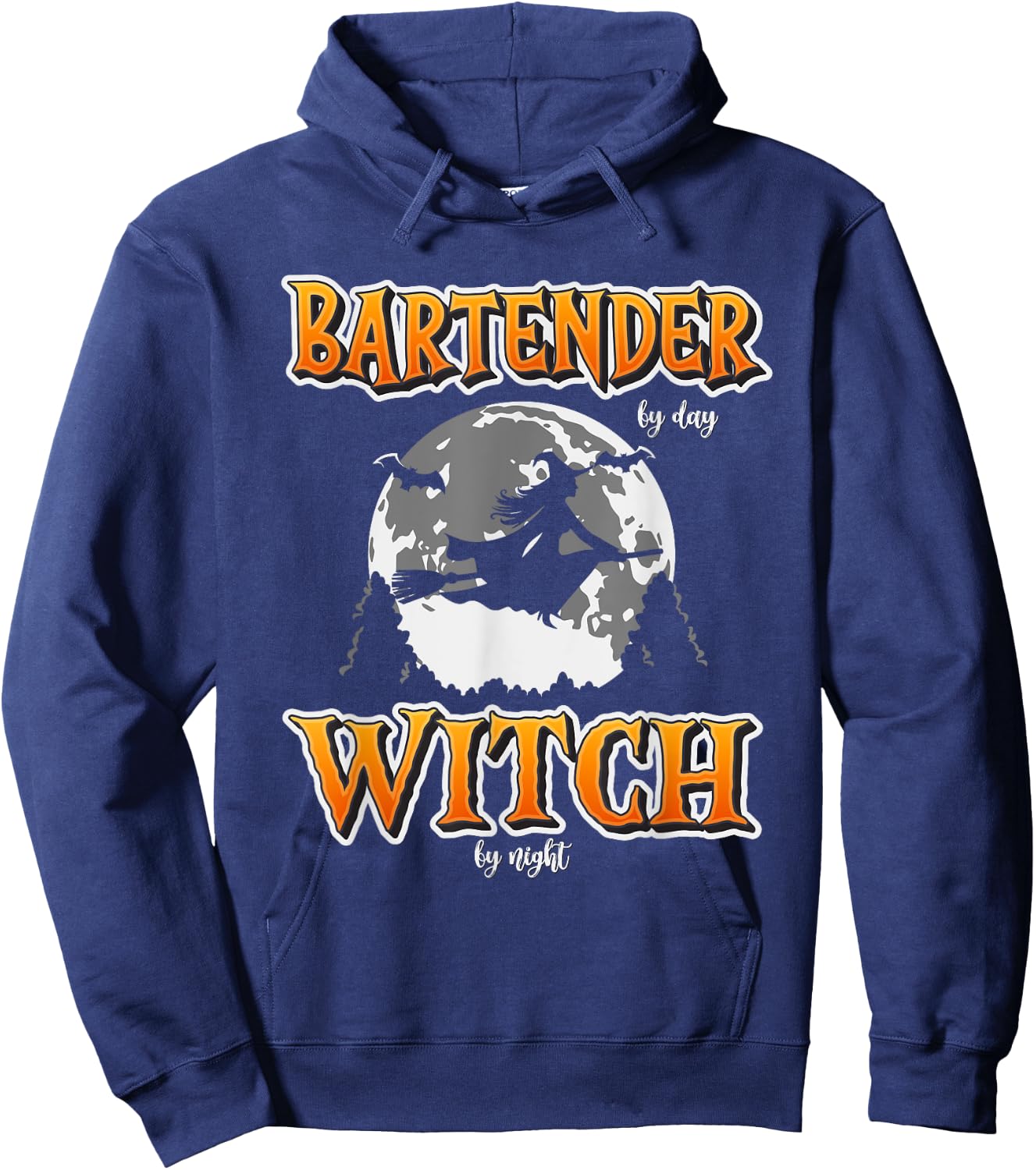 Halloween Bartender Witch | Funny Cute Bartending Women Girl Hoodie - Hoodie | Navy