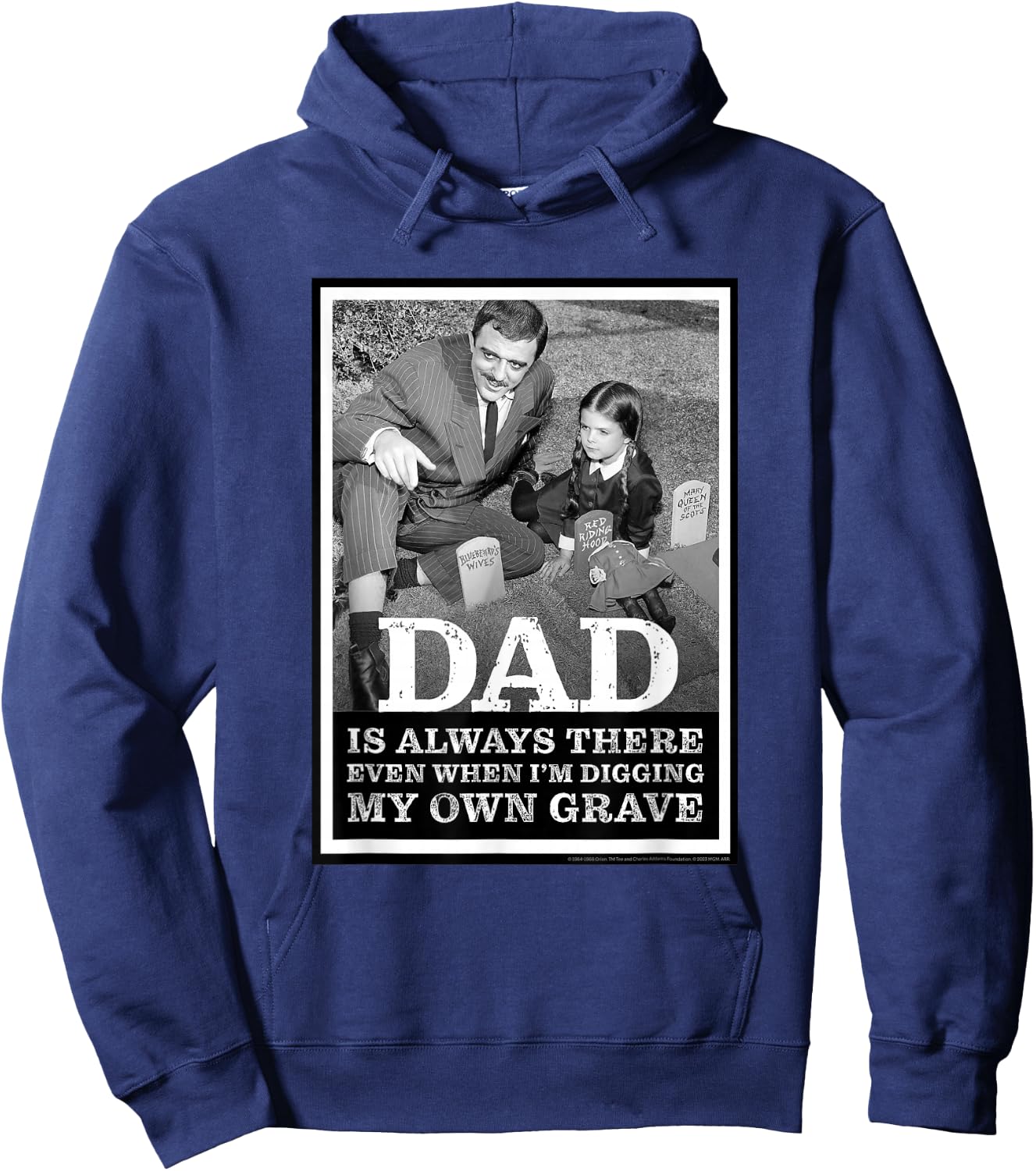 The Addams Family TV Series – Father's Day Gomez & Wednesday Hoodie - Hoodie | Navy