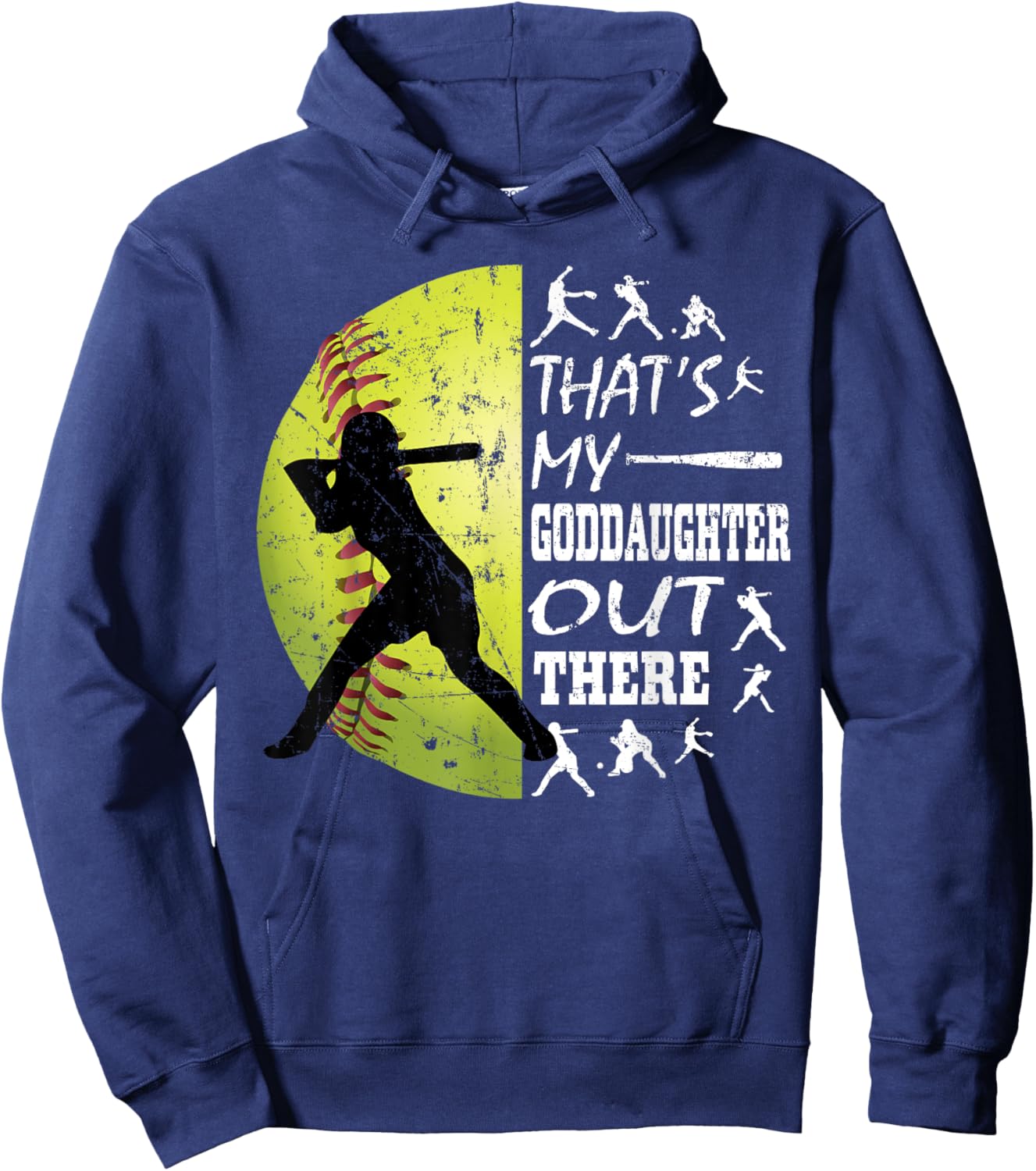 That's My Goddaughter Out There Softball Quotes Saying Gifts Hoodie - Hoodie | Navy