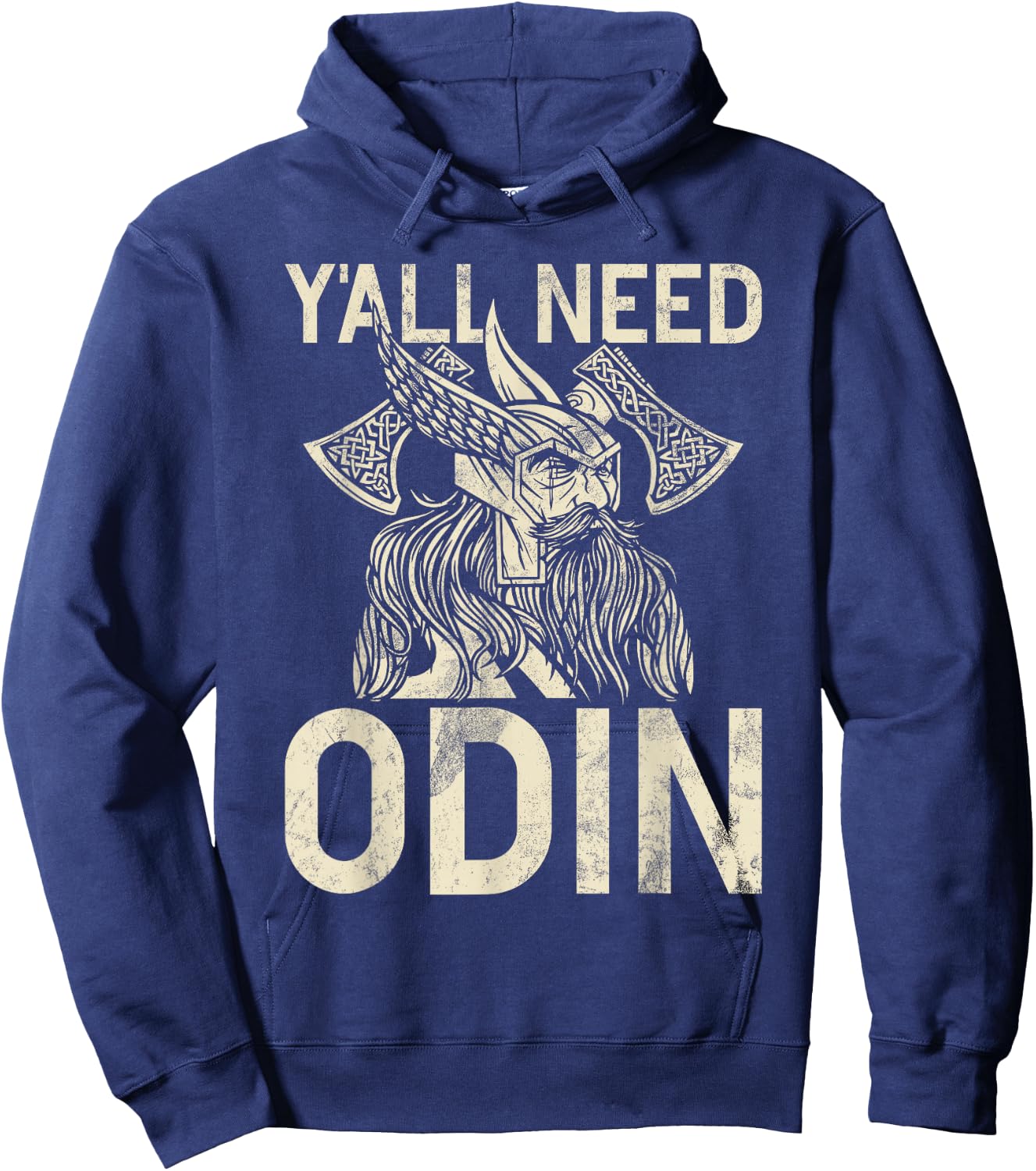 Y All Need Odin Viking Hoodie - Hoodie | Navy