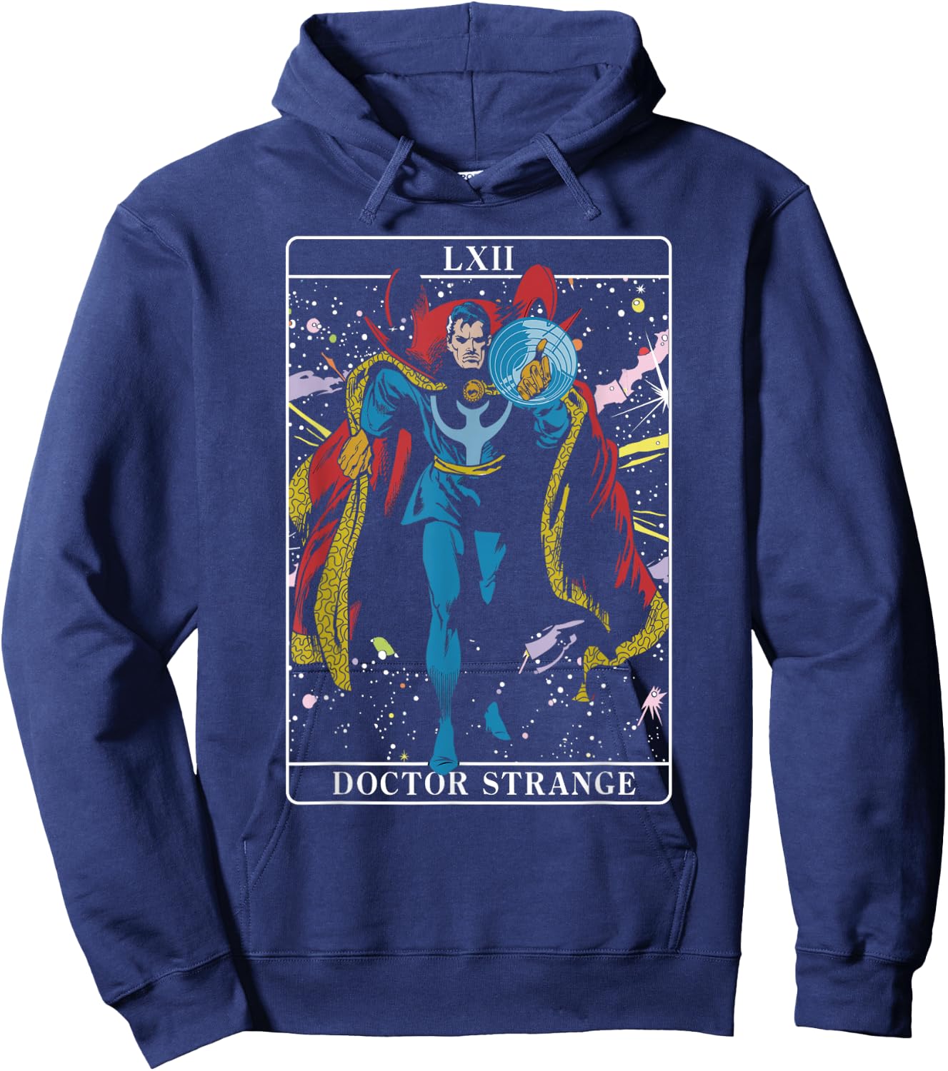 Marvel Halloween Doctor Strange Tarot Card Classic Comic Hoodie - Hoodie | Navy