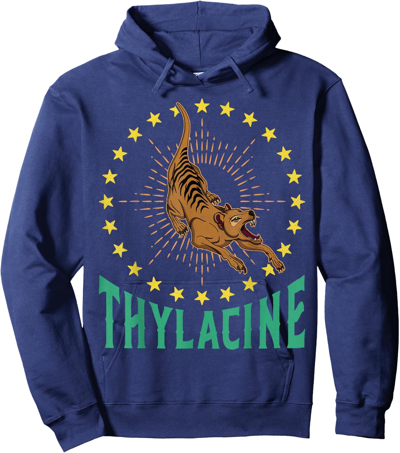 Thylacine Tasmanian biologist national cynocephalus Tasmania Hoodie - Hoodie | Navy