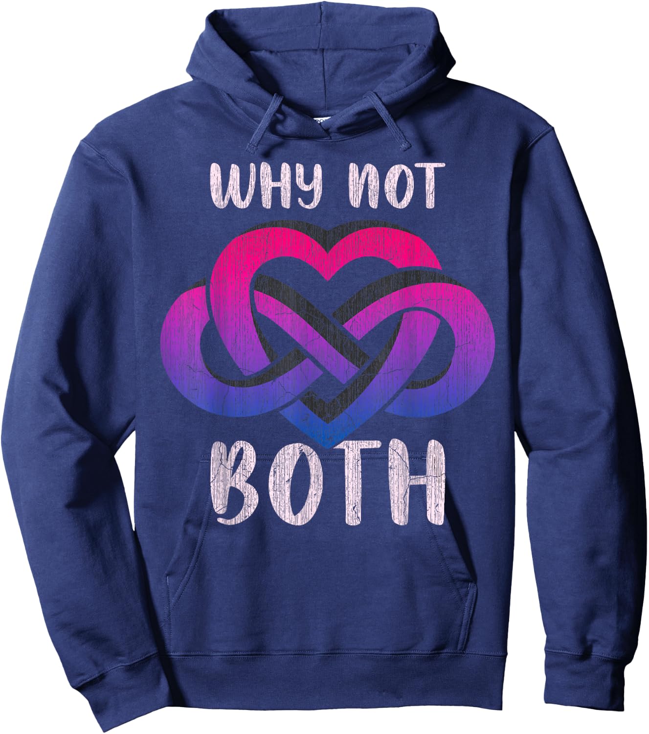 Bi Polyamory, Polyamory Symbol, Bisexual Colours Hoodie - Hoodie | Navy