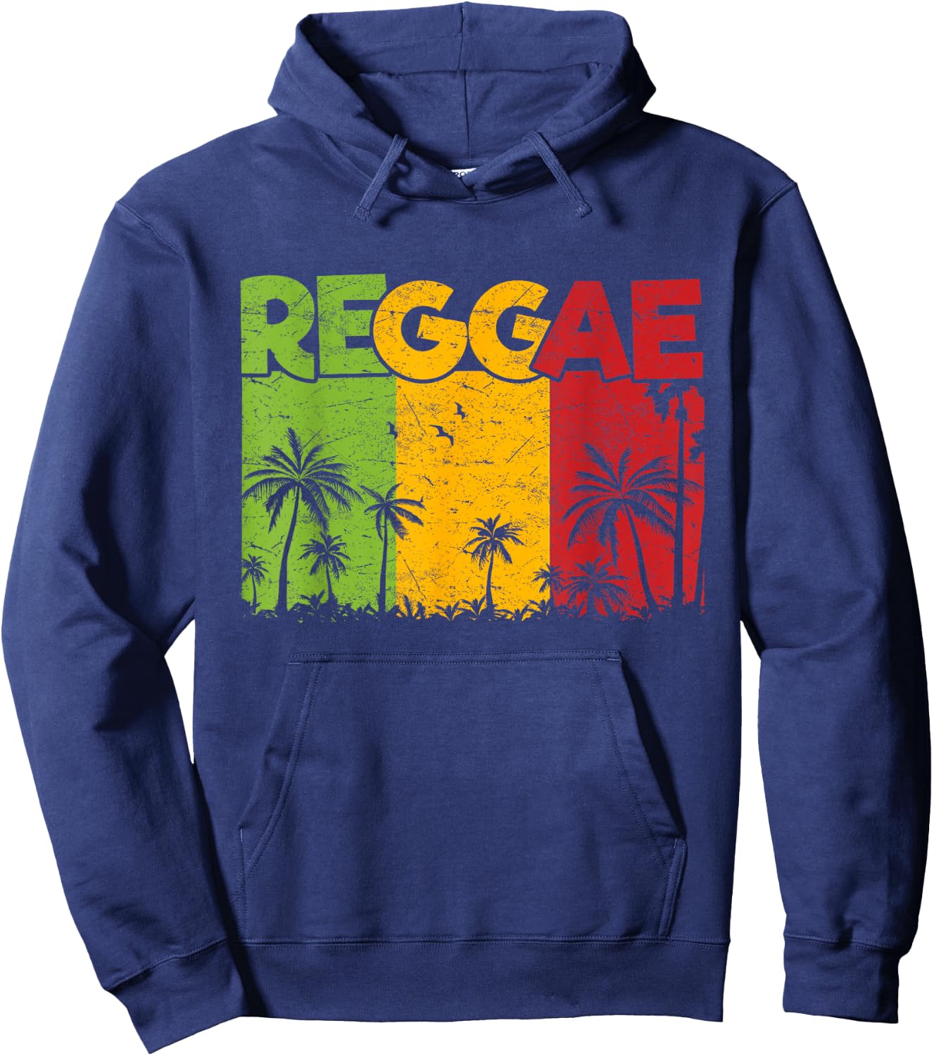Reggae Rastafari Rasta Jamaica Reggae Music Hoodie - Hoodie | Navy