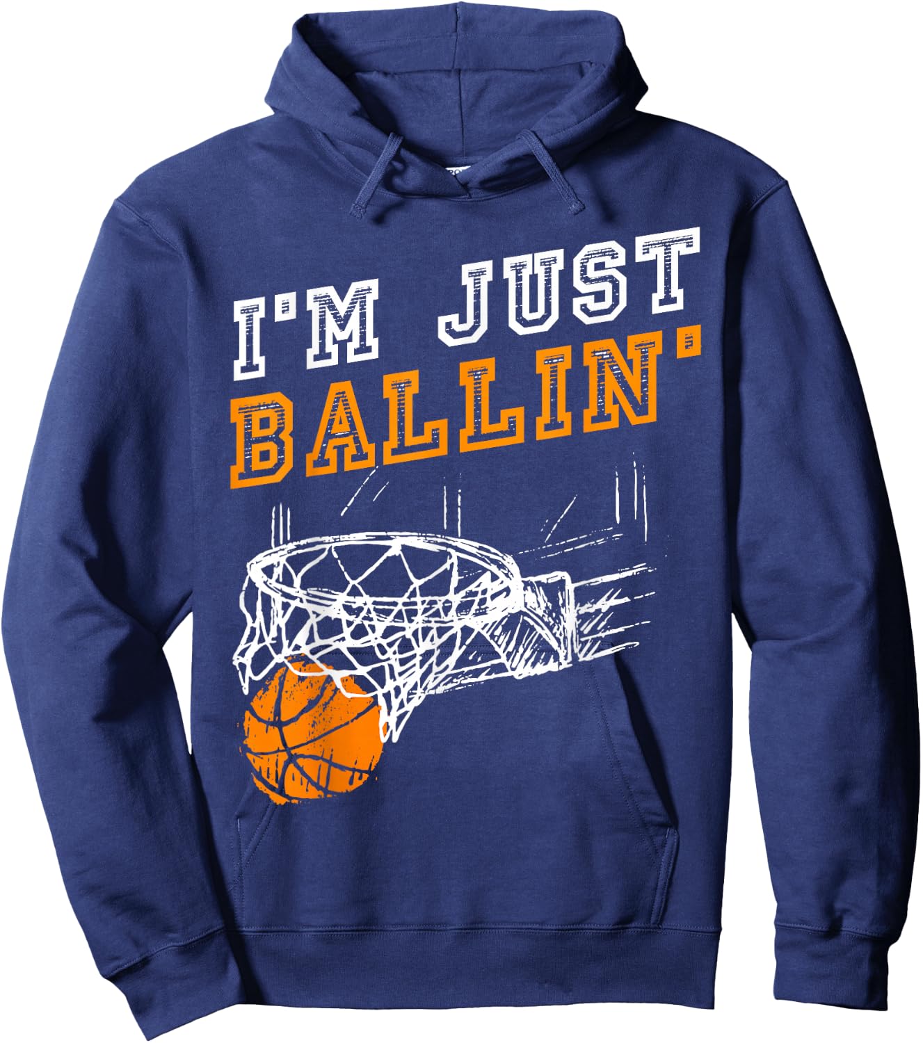 Basketball Gift Coach Player Boys Girls Men Youth Baller Small Hoodie - Hoodie | Navy