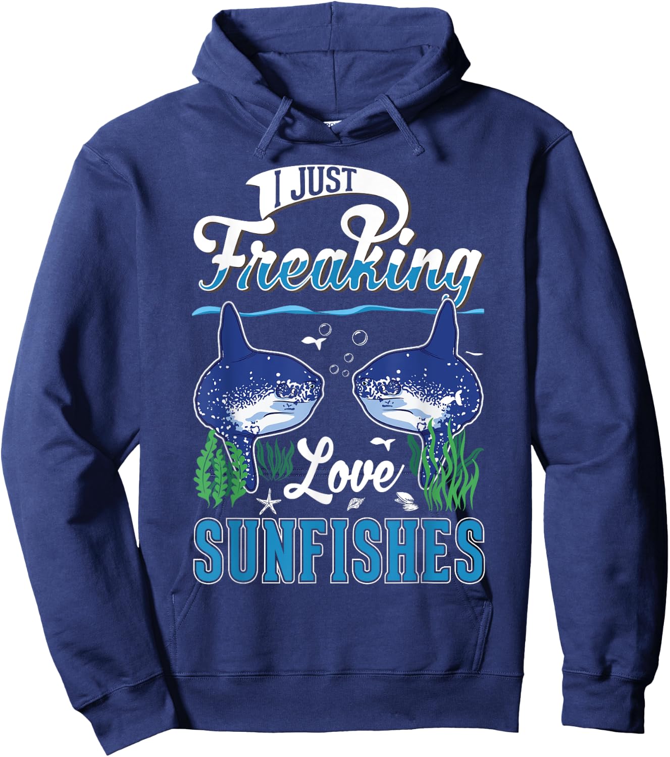 I just freaking love Sunfishes Mola Mola Sunfish Hoodie - Hoodie | Navy