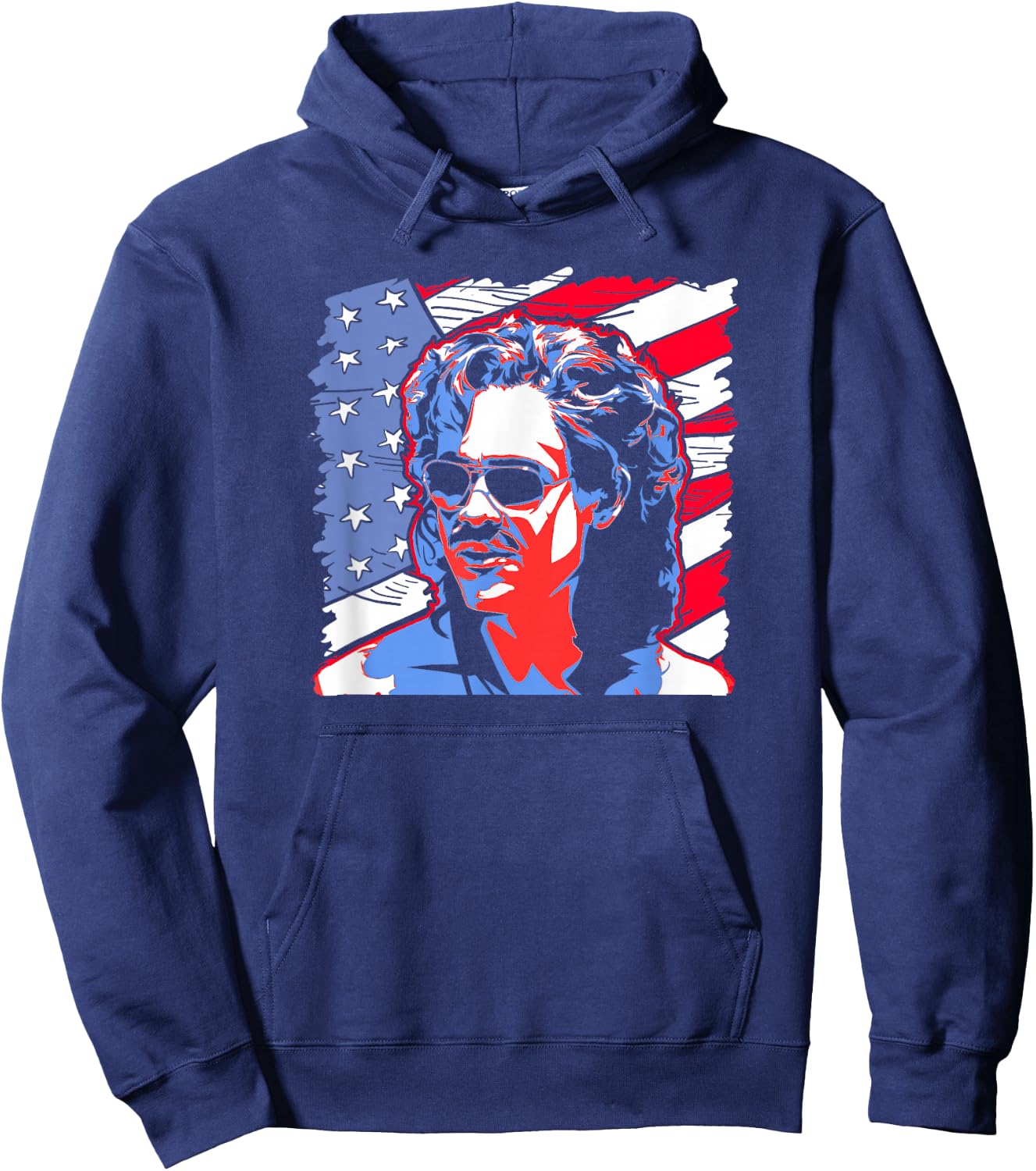 Stranger Things Billy Hargrove Flag USA Boy Americana Hoodie - Hoodie | Navy