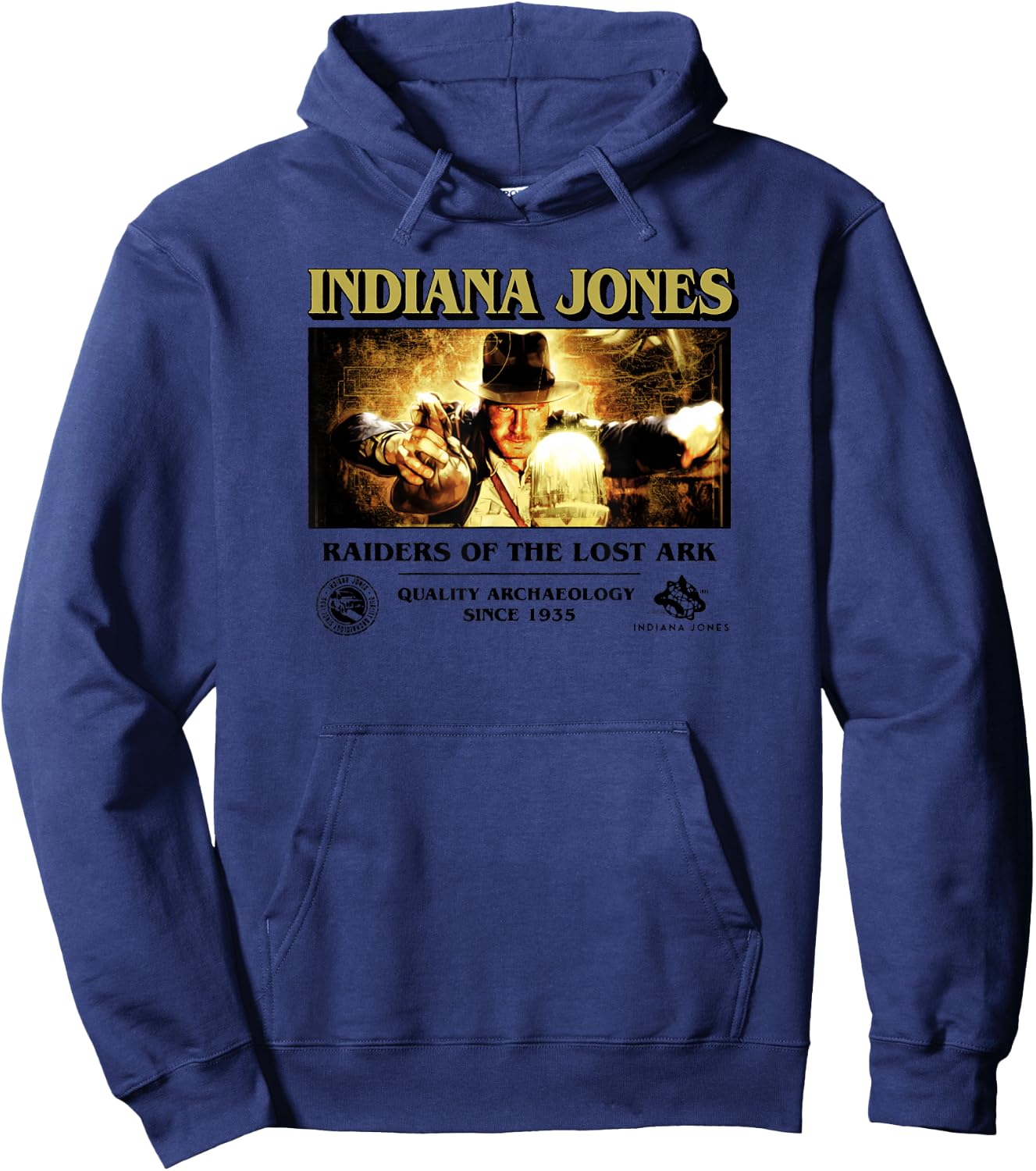 Indiana Jones Raiders of The Lost Ark Quality Archaeology Hoodie - Hoodie | Navy