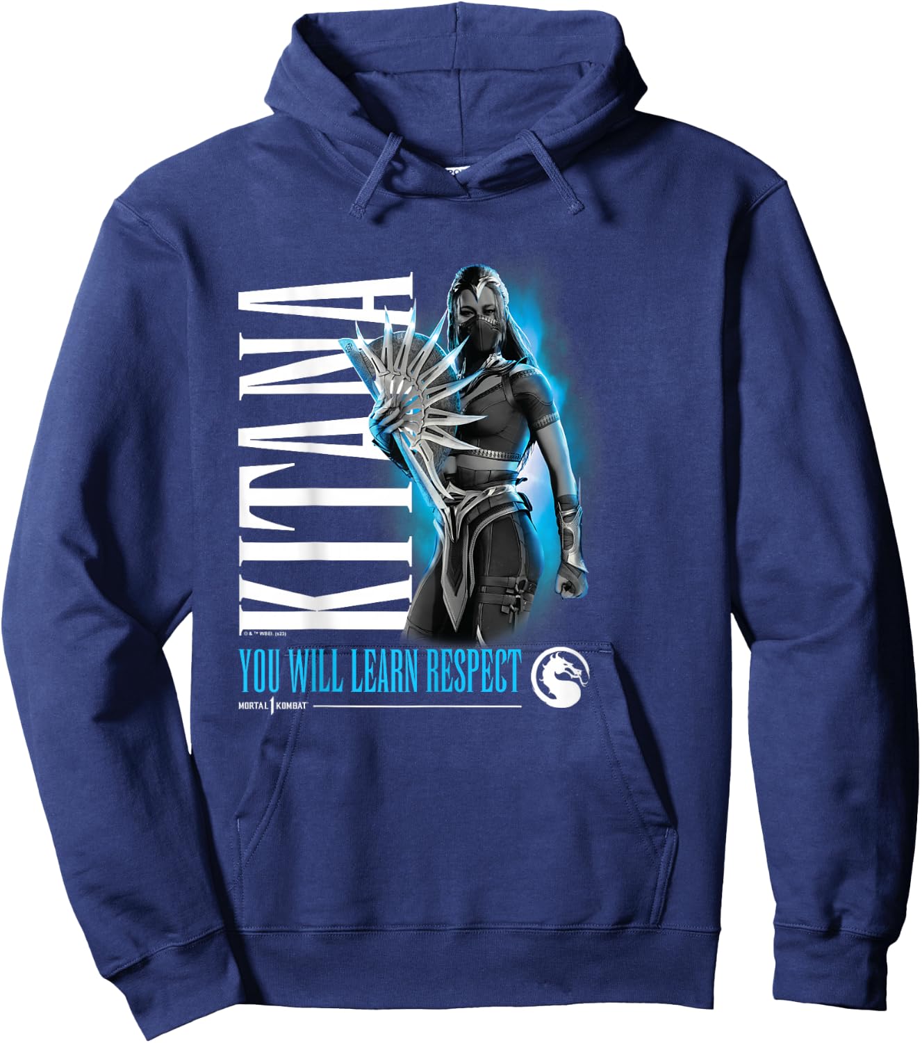 Mortal Kombat - Kitana You Will Learn Respect Hoodie - Hoodie | Navy