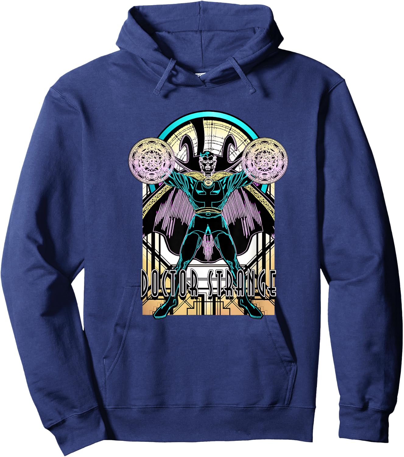 Marvel Comics Retro Classic Doctor Strange Negative Portrait Hoodie - Hoodie | Navy