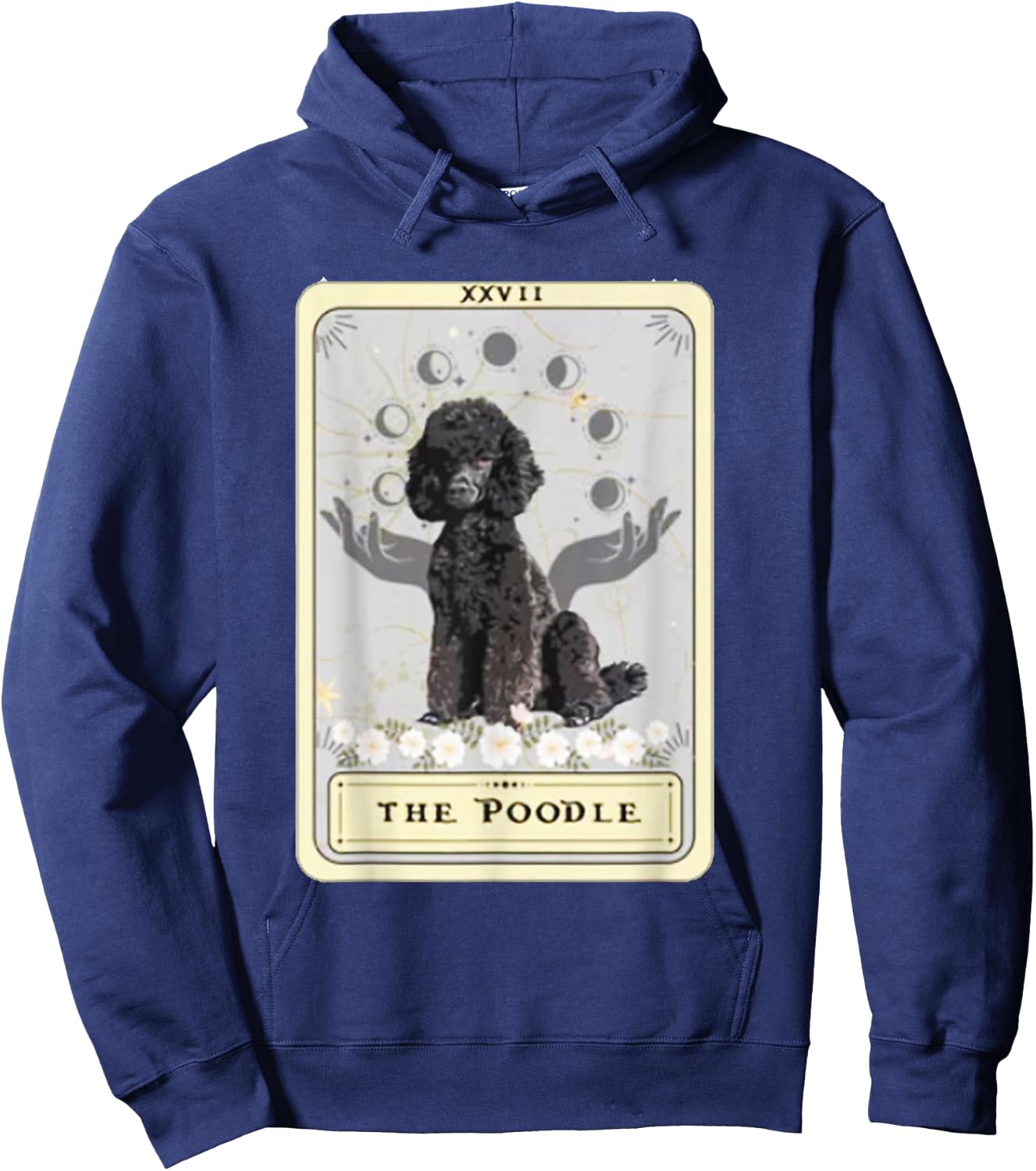 Poodle Tarot Card Hoodie - Hoodie | Navy