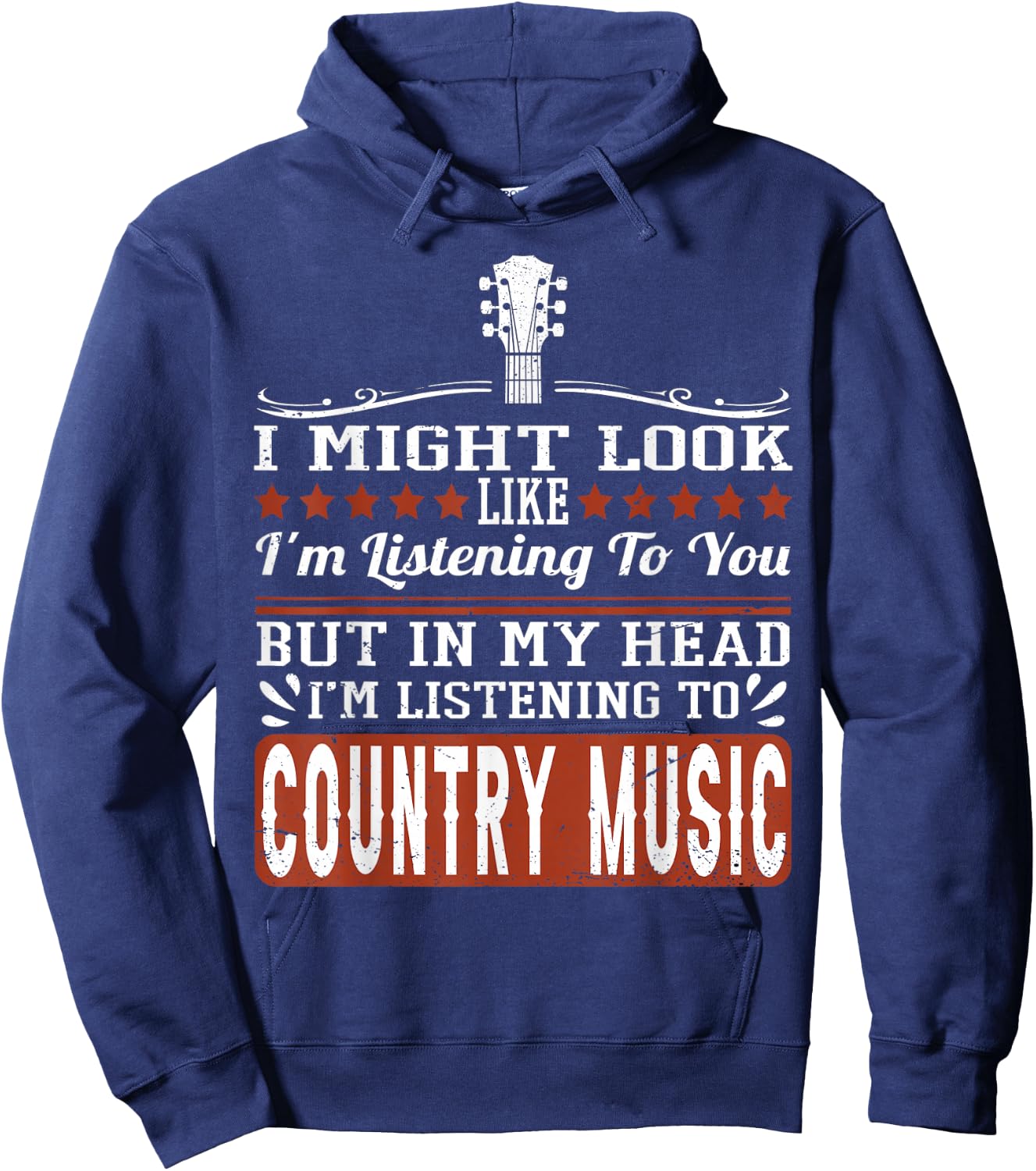 Funny Country Music Lover Western Country Music Small Hoodie - Hoodie | Navy