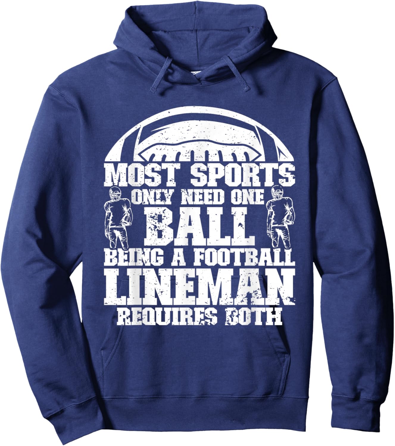 Defensive Lineman Football Player Position Quarterbacks Hoodie - Hoodie | Navy