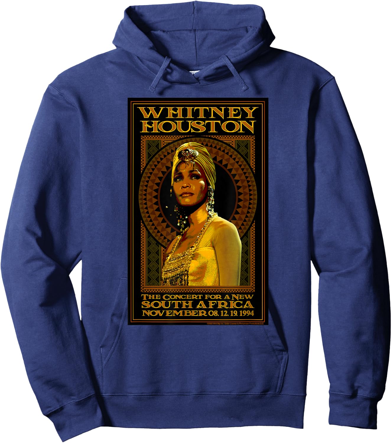 Whitney Houston The Concert for a New South Africa Hoodie - Hoodie | Navy