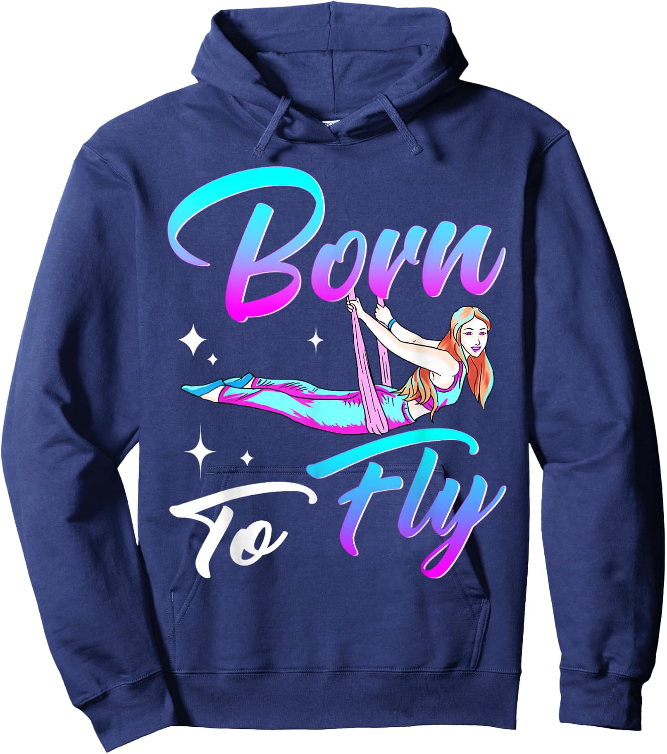 Aerial Silks Girls Aerial Arts Aerial Yoga Aerialist Acrobat Hoodie - Hoodie | Navy