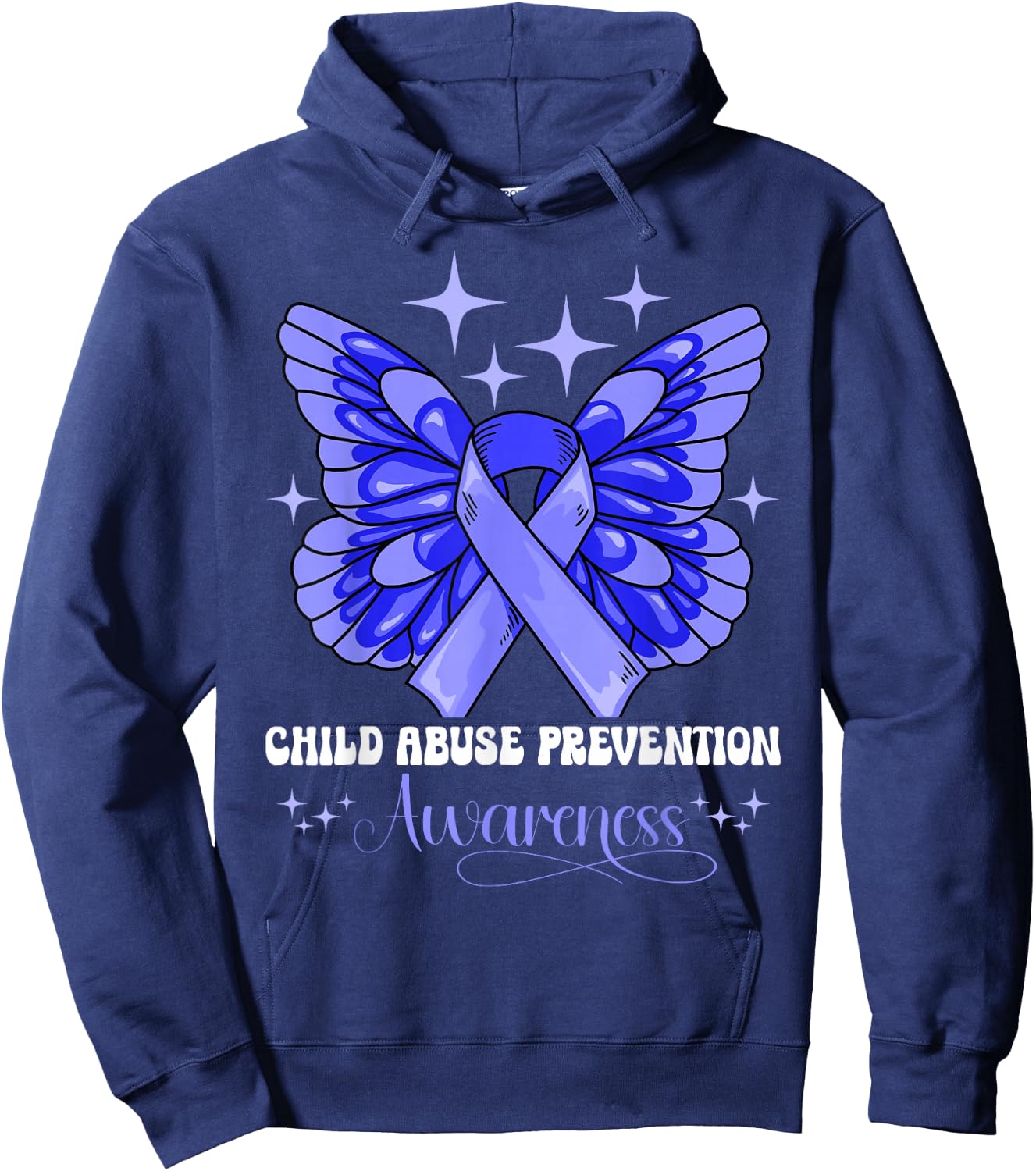 Child Abuse Prevention Awareness Hoodie - Hoodie | Navy