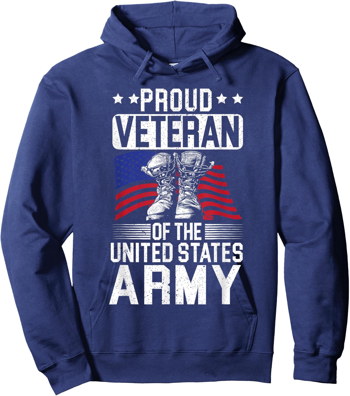Proud Veteran Of The United States Army Veterans Day Hoodie - Hoodie | Navy