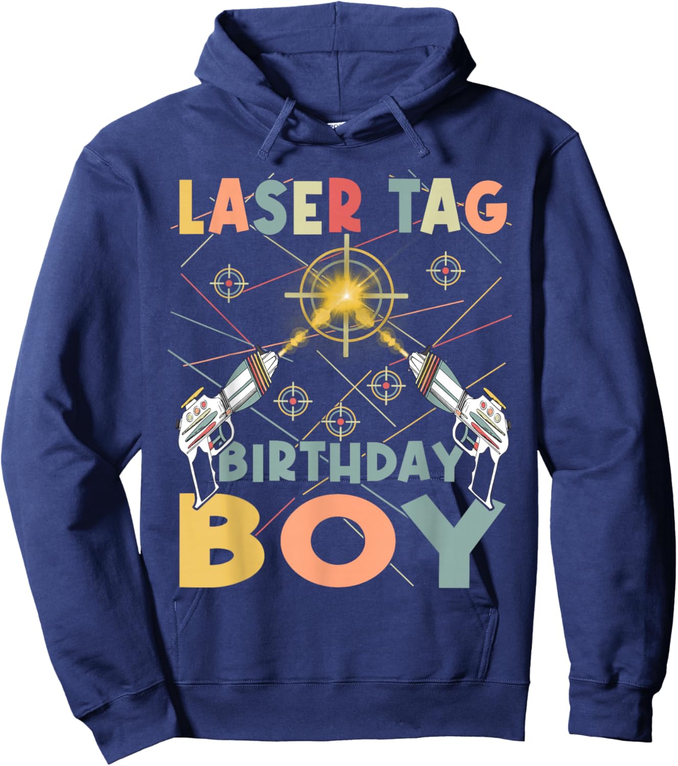 Cool laser tag birthday boy - Laser tag birthday party Hoodie - Hoodie | Navy