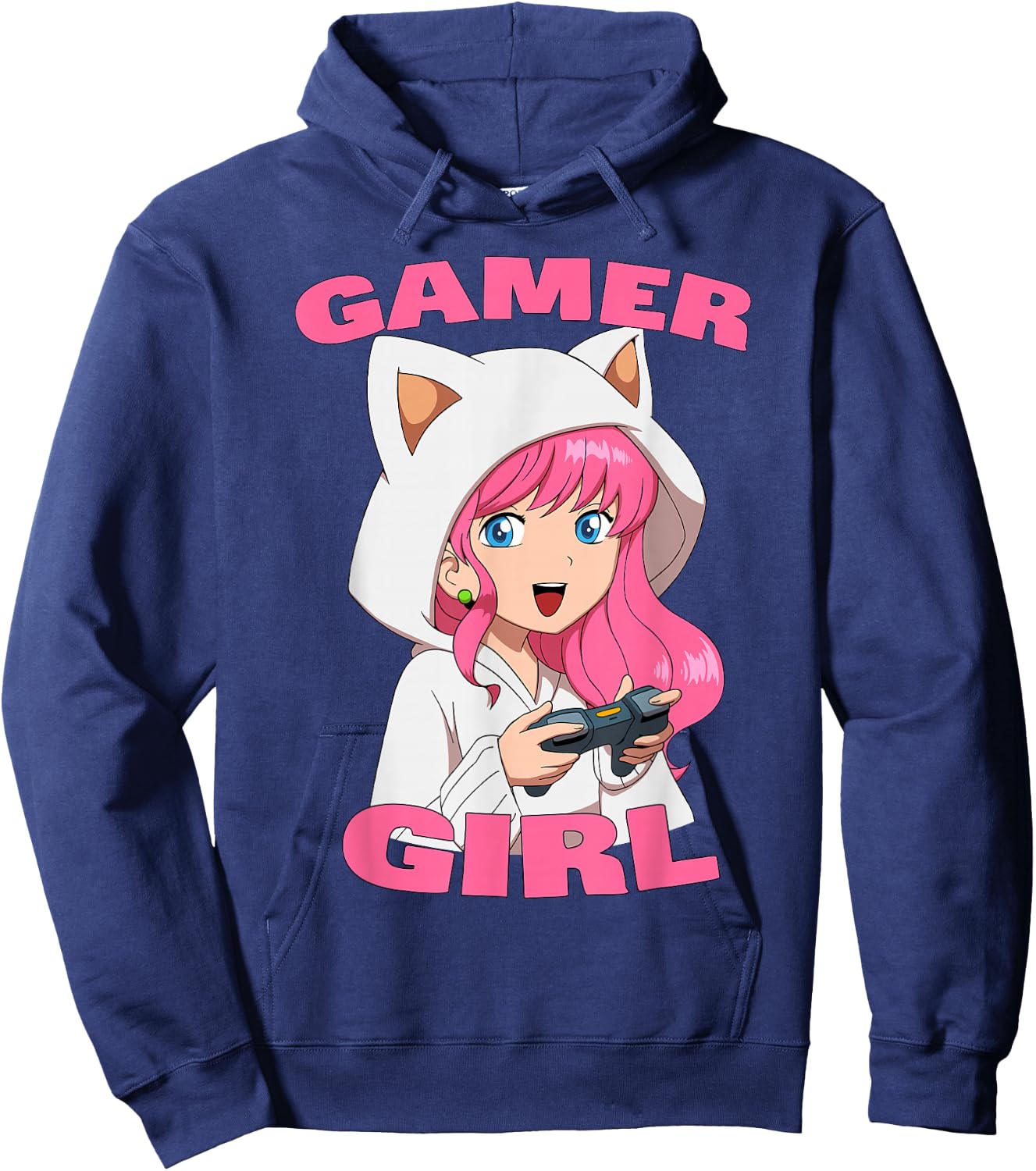 Gamer Girl Video Games Graphic Daughter Granddaughter Hoodie - Hoodie | Navy