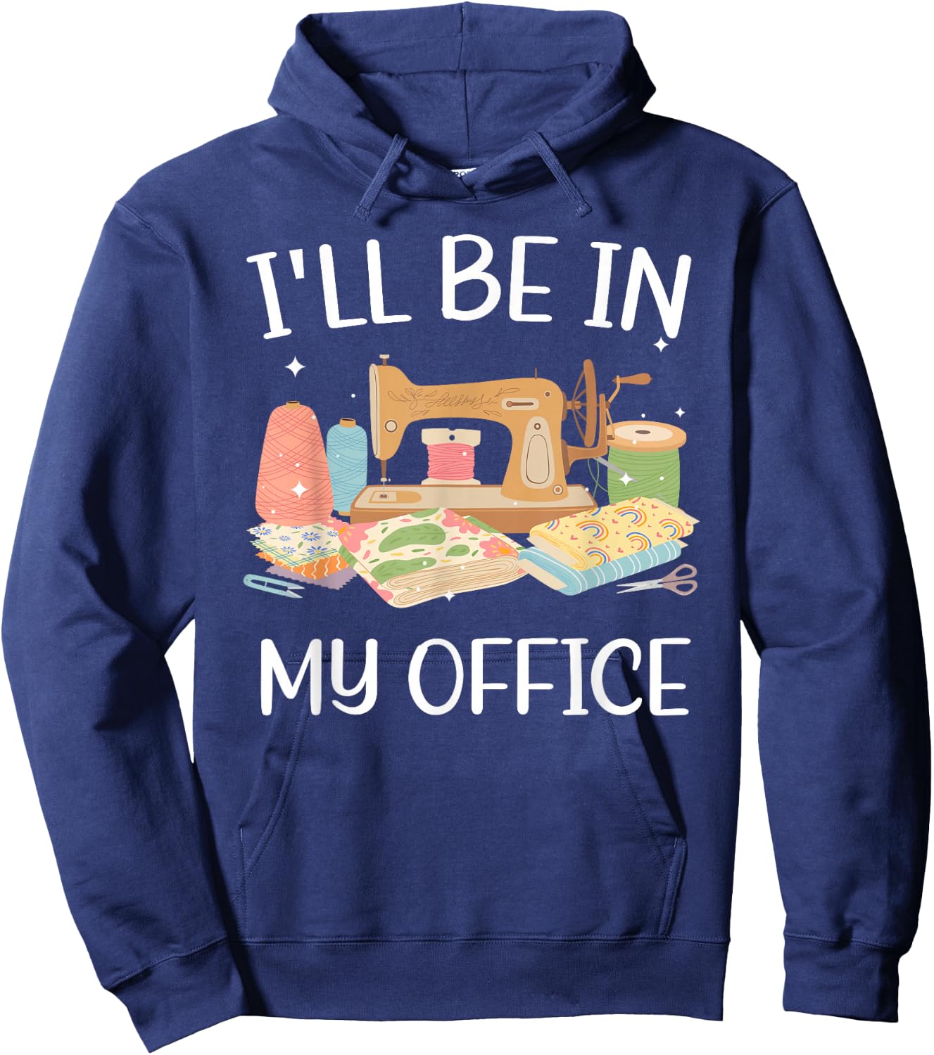 Cool Sewing Girls Quilting Knitting Quilters Sewer Hoodie - Hoodie | Navy