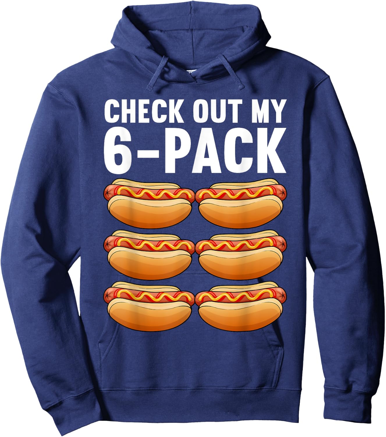 Funny Hot Dog Design Women Sausage Food Hotdog Lover Hoodie - Hoodie | Navy