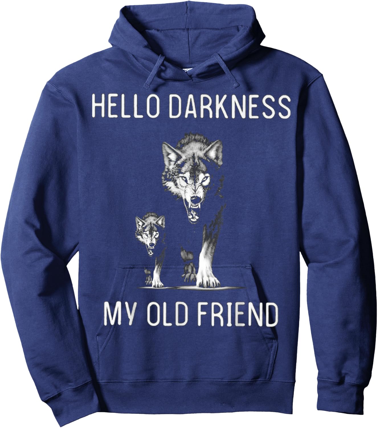 Hello Darkness My Old Friend Hoodie - Hoodie | Navy