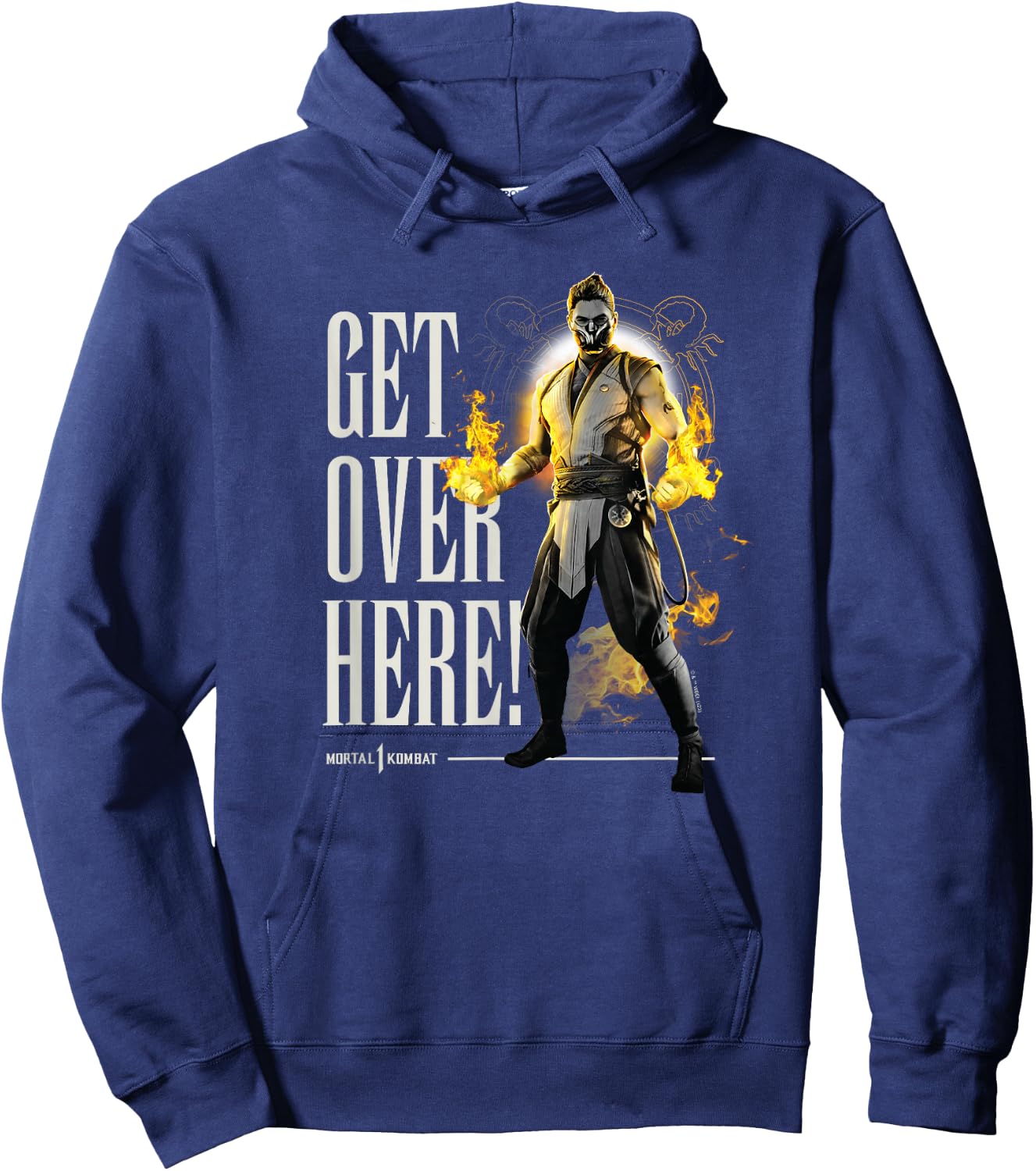 Mortal Kombat - Scorpion Get Over Here Hoodie - Hoodie | Navy
