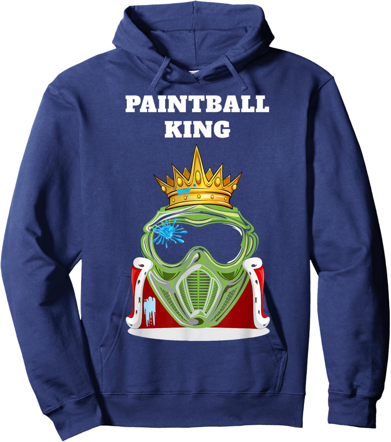 Paintball Shirts for Boys | Boys Paintball | Black, Small, Short Sleeve, Regular Fit, Cotton 60% Polyester 40%, Modern, King, Paintball Hoodie - Hoodie | Navy