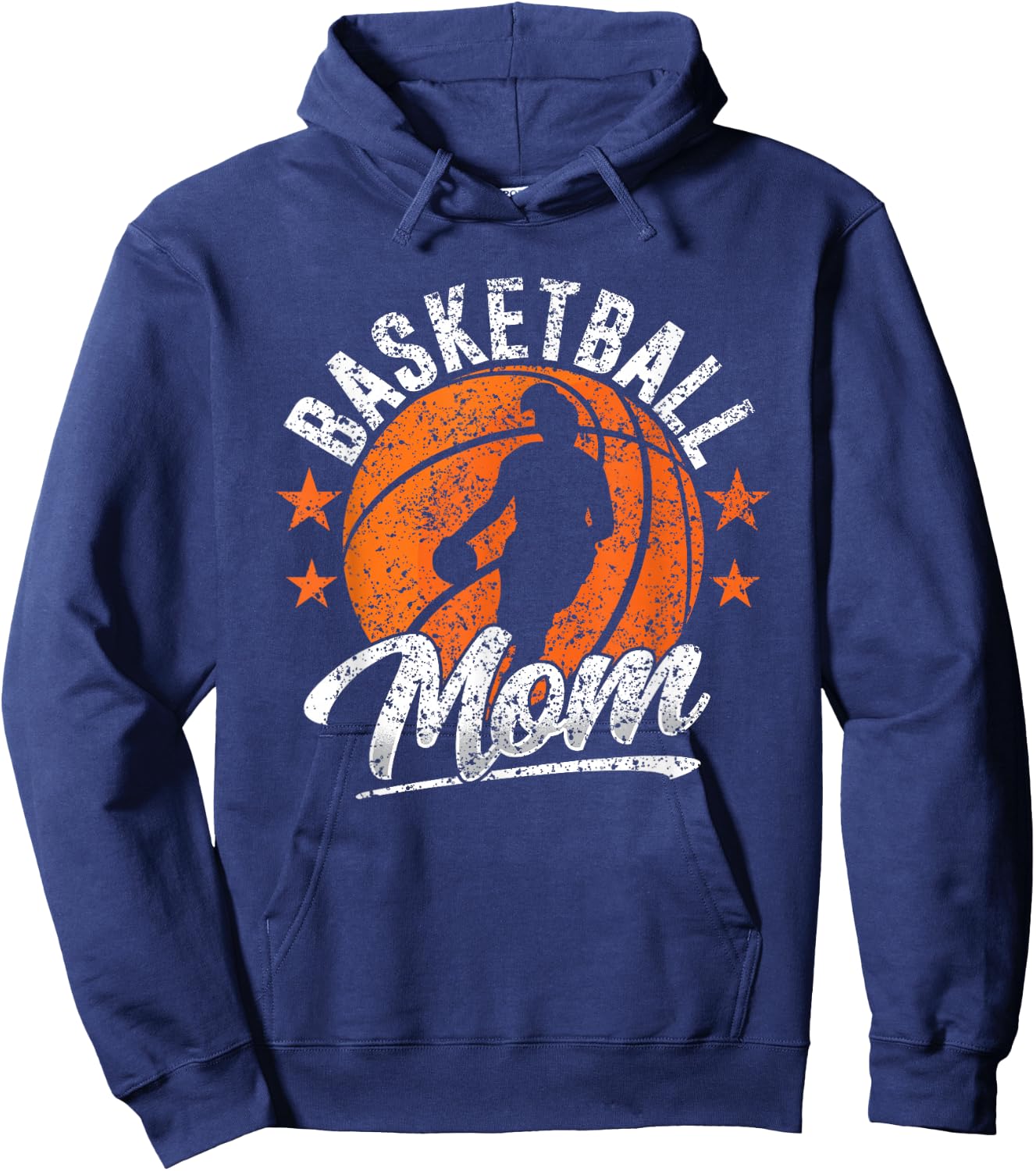 Basketball Mom Coach Match Player Team Mother Mommy Mama Hoodie - Hoodie | Navy