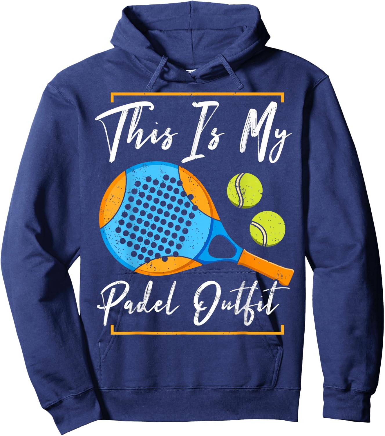 This Is My Padel Outfit | Padel Tennis Funny Padel Hoodie - Hoodie | Navy