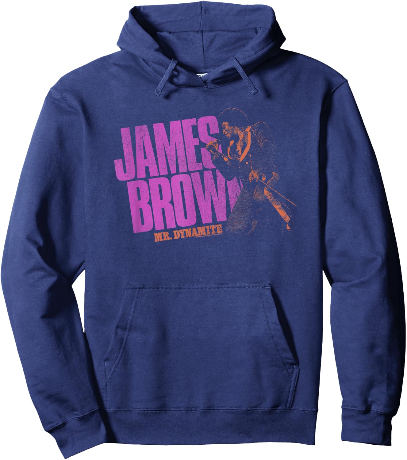 James Brown Mr Dynamite Purple Logo Hoodie - Hoodie | Navy