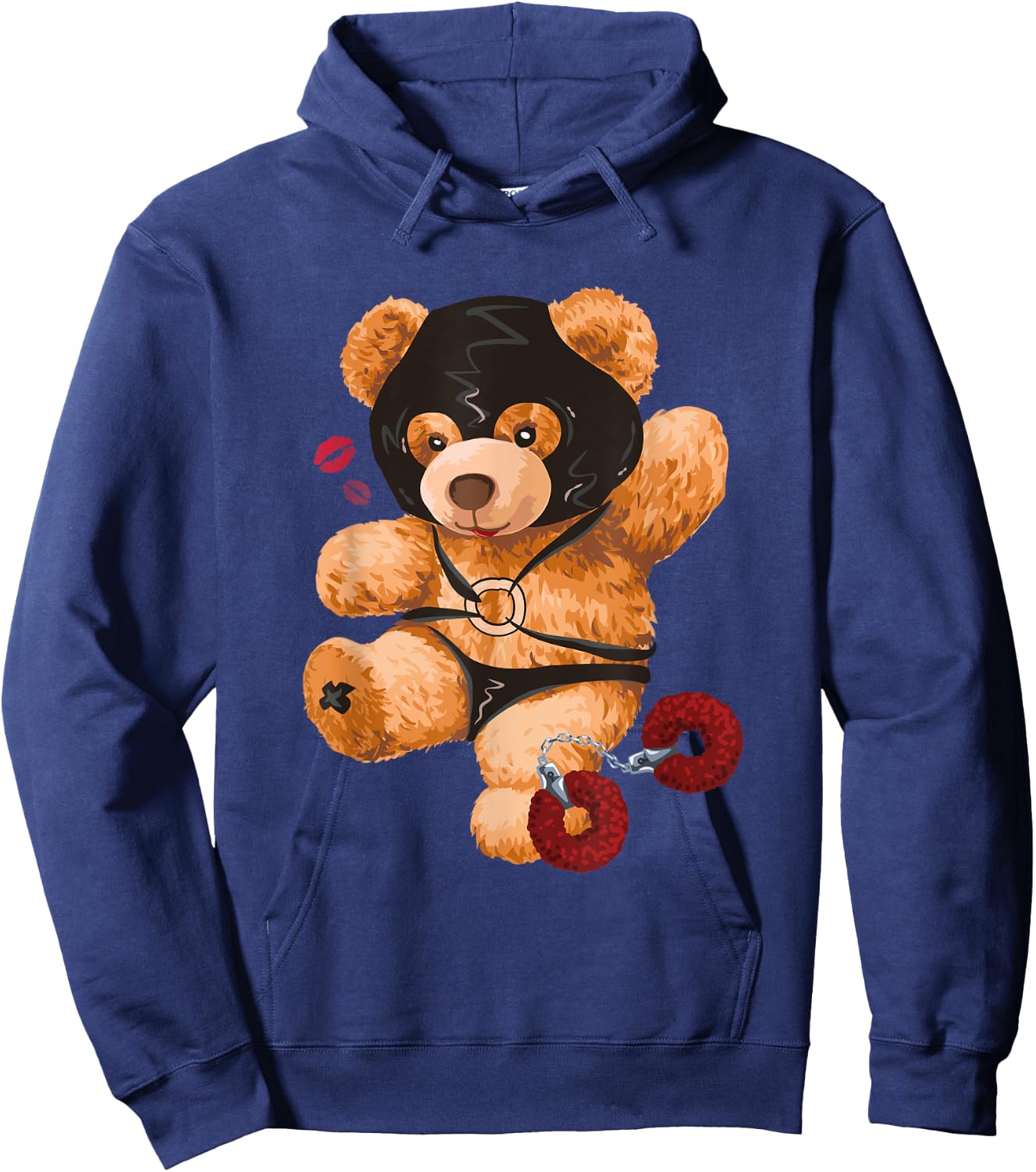 Latex Master Mistress Mrin Domina BDSM SM Teddy Bear Hoodie - Hoodie | Navy