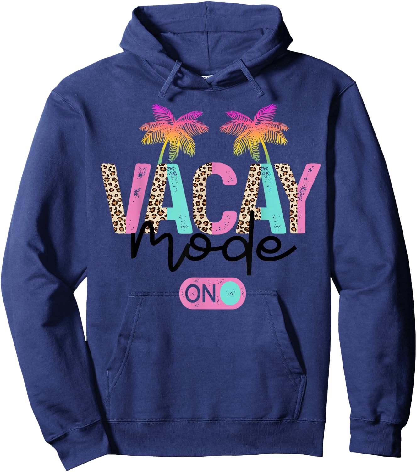 Vacay Mode on Vacation Summer Cruise Getaway Holiday Hoodie - Hoodie | Navy
