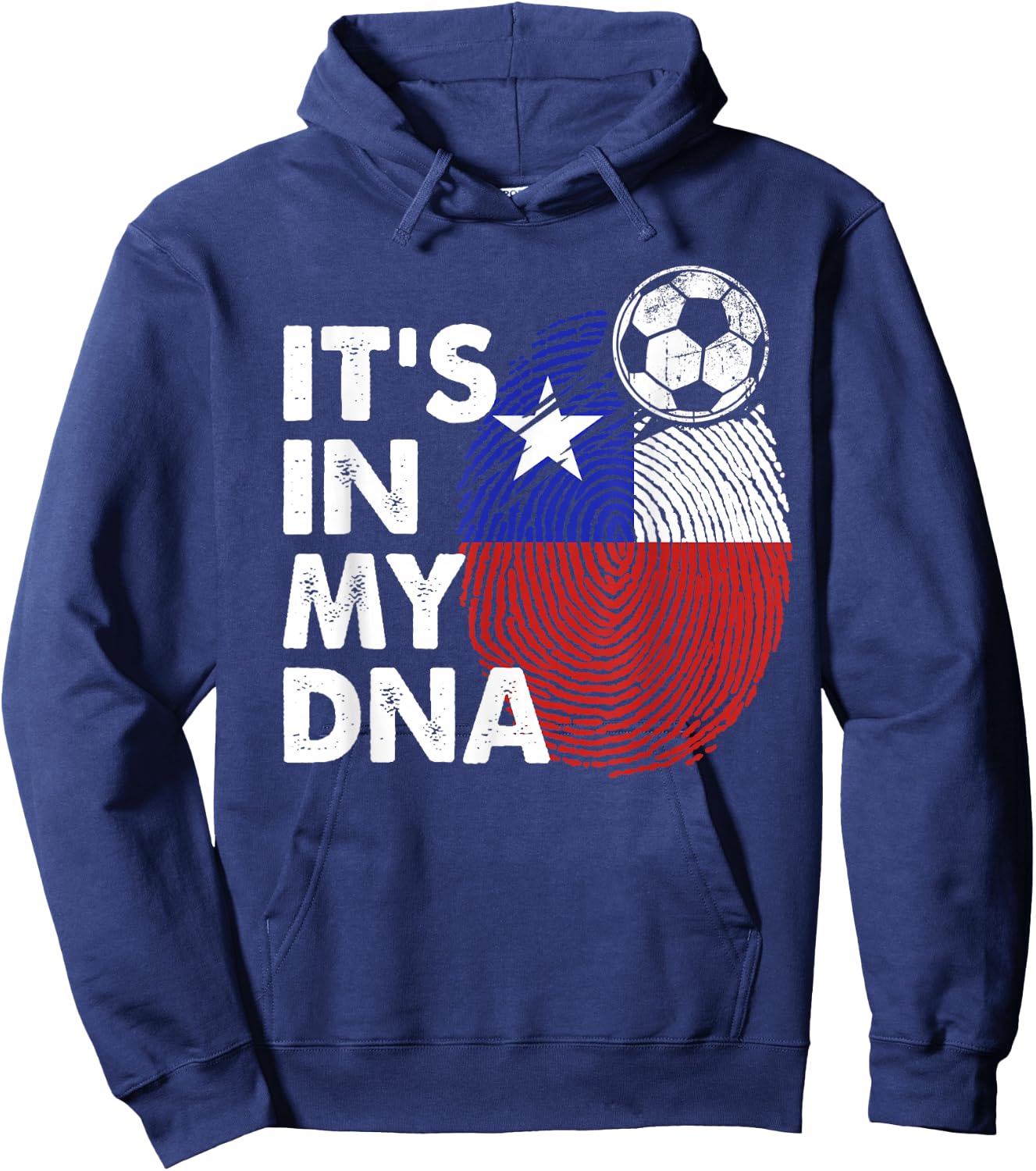 Chile In My DNA Chilean Flag Team Chile Hoodie - Hoodie | Navy
