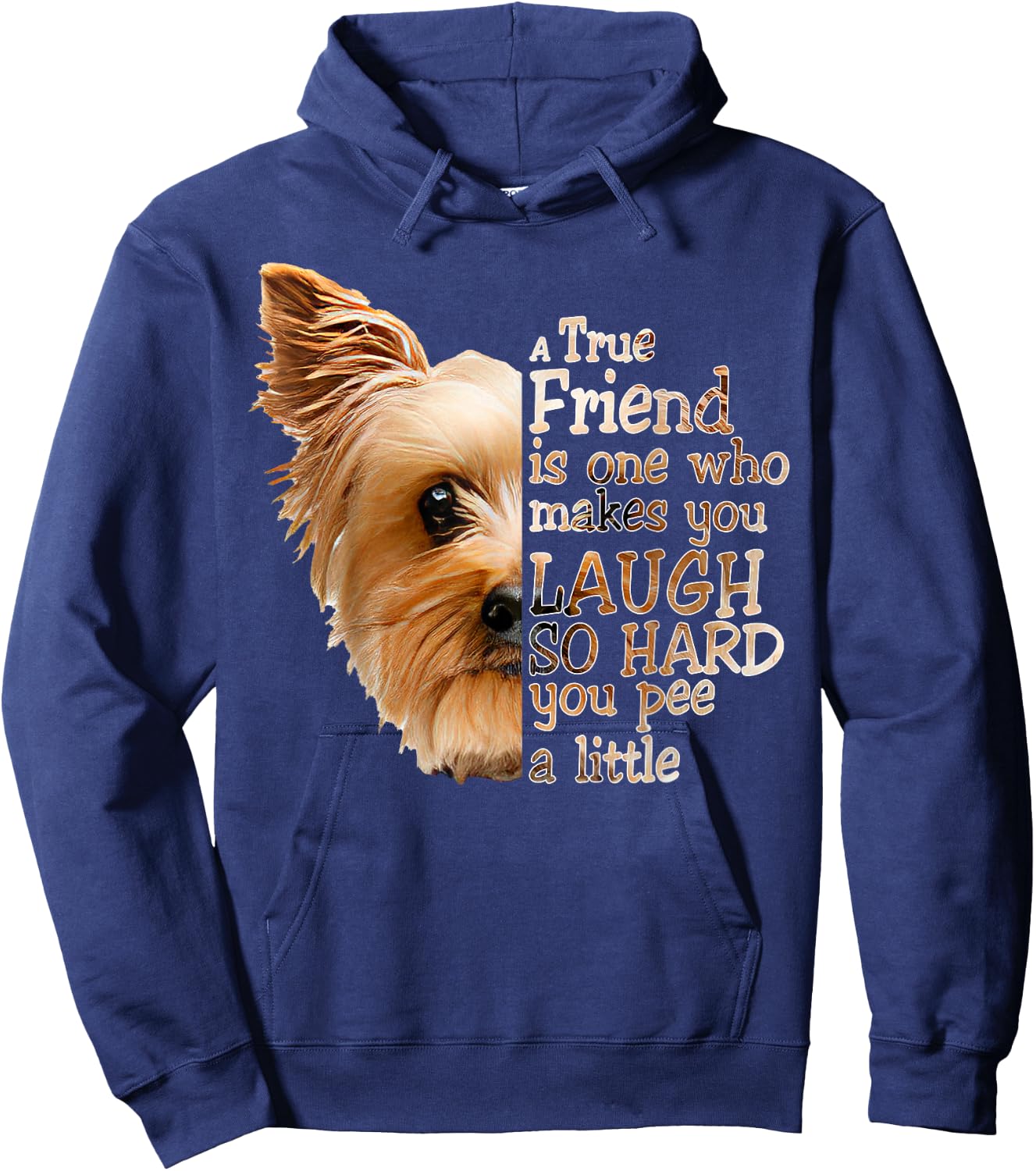 A True Friend silky terrier Gifts Dog Lover Hoodie - Hoodie | Navy