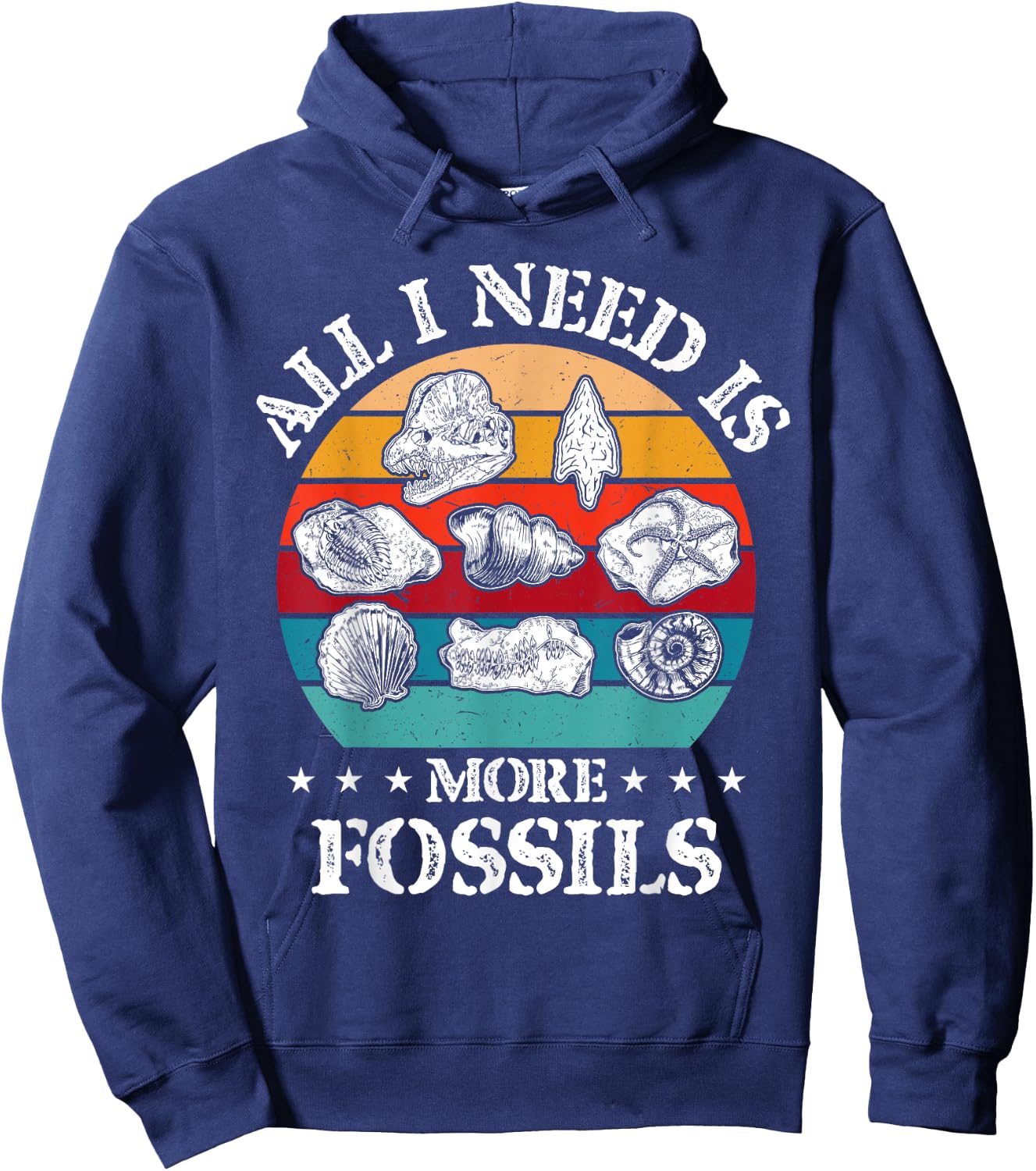 Fossiling Paleontologist Fossil Collector Fossil Hunting Hoodie - Hoodie | Navy