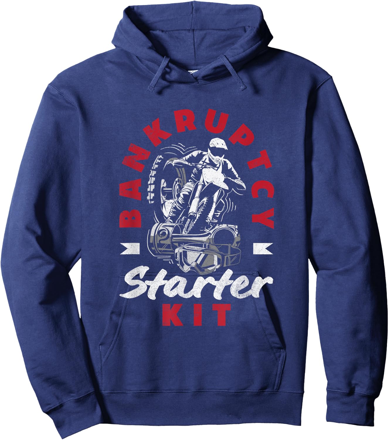 Moto Trials Bankruptcy Starter Kit Off-Road Motorcycle Hoodie - Hoodie | Navy