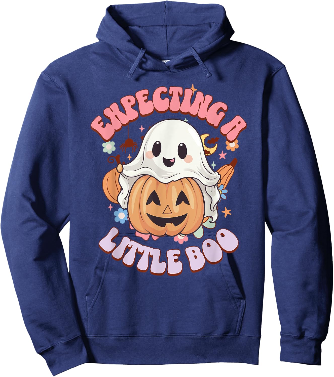Halloween Pregnancy Mom To Be Expecting Little Boo Hoodie - Hoodie | Navy