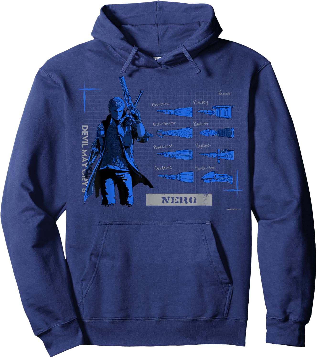 Devil May Cry 5 Nero Hoodie - Hoodie | Navy