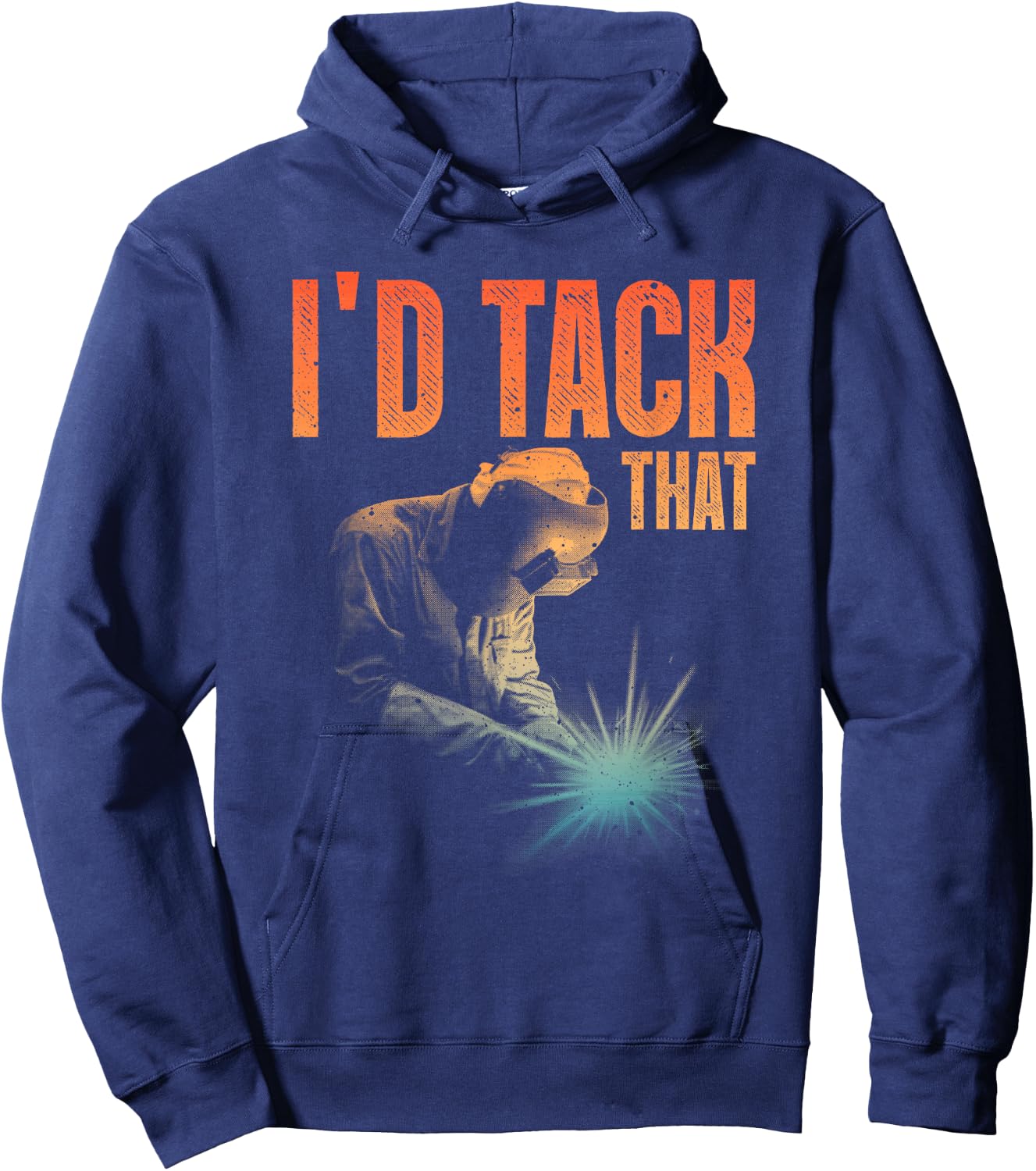 Best Welding Art Men Women Tack Welder Ironworkers Pipeliner Hoodie - Hoodie | Navy