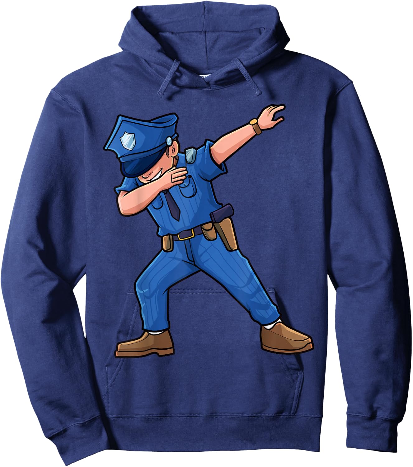 Cool Dabbing Law Enforcer Gift Shop Dabbing Policeman Police Officer Cop Costume Dance Kids Boys Hoodie - Hoodie | Navy